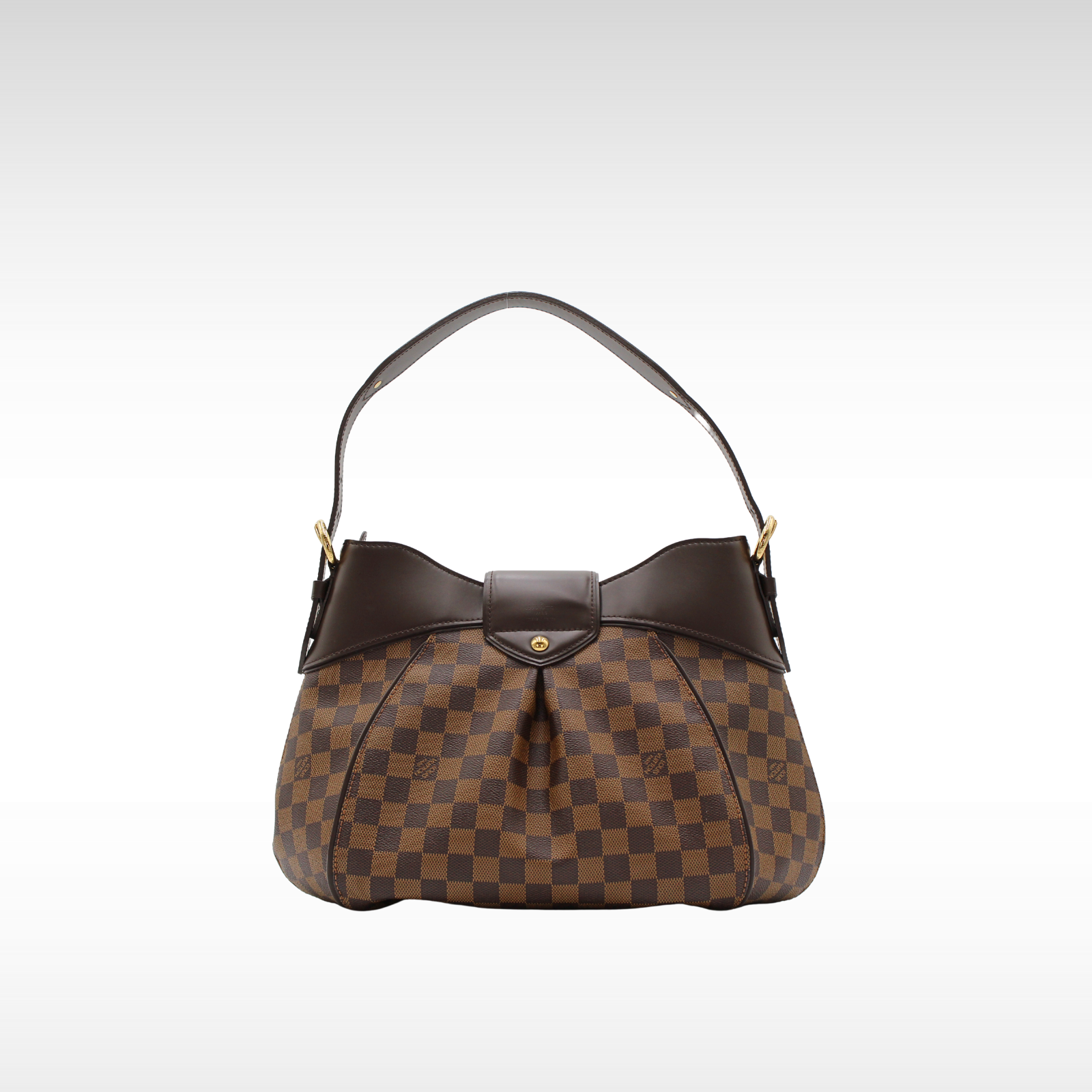 Sistina MM Damier Coated Canvas Ebene Shoulder Bag