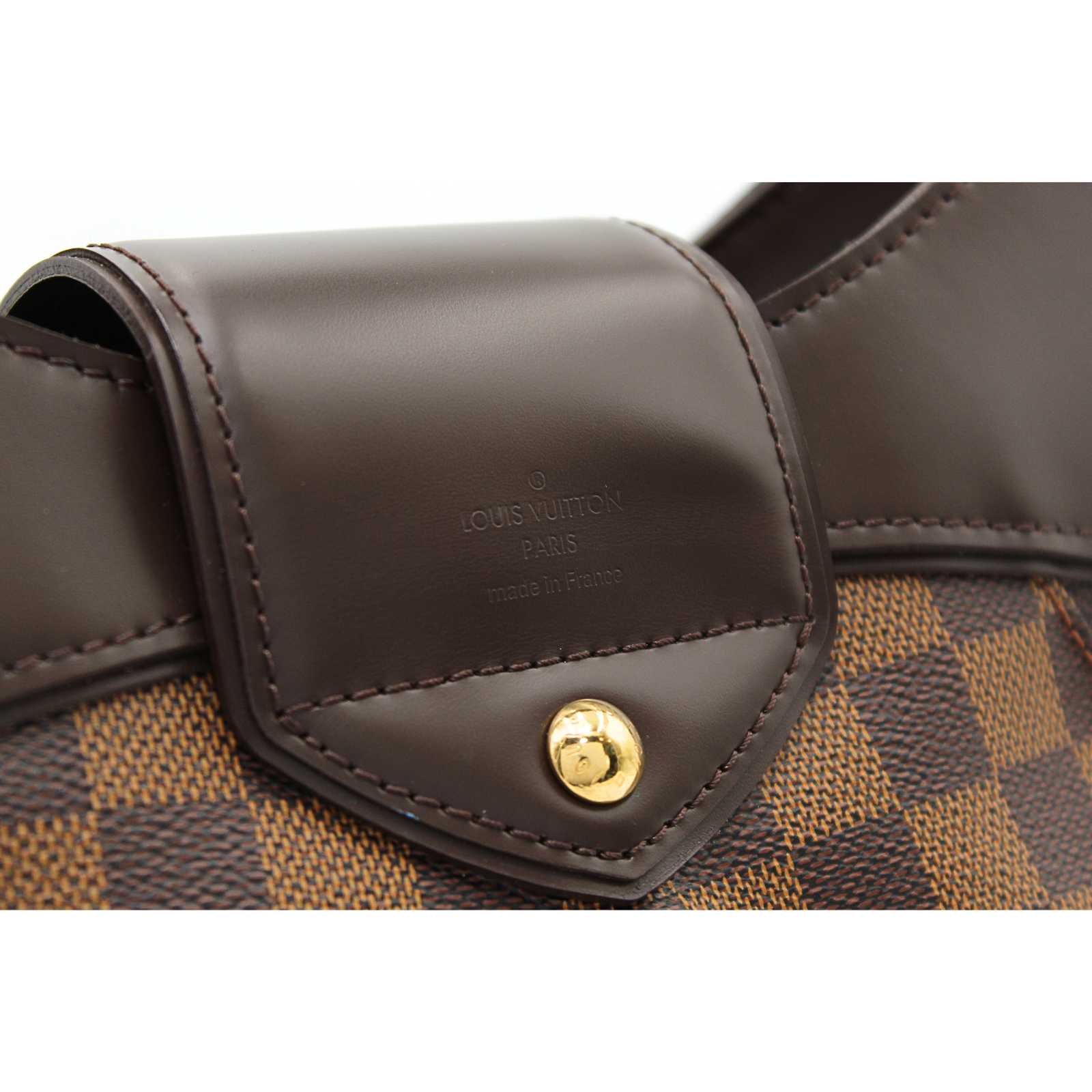Sistina MM Damier Coated Canvas Ebene Shoulder Bag