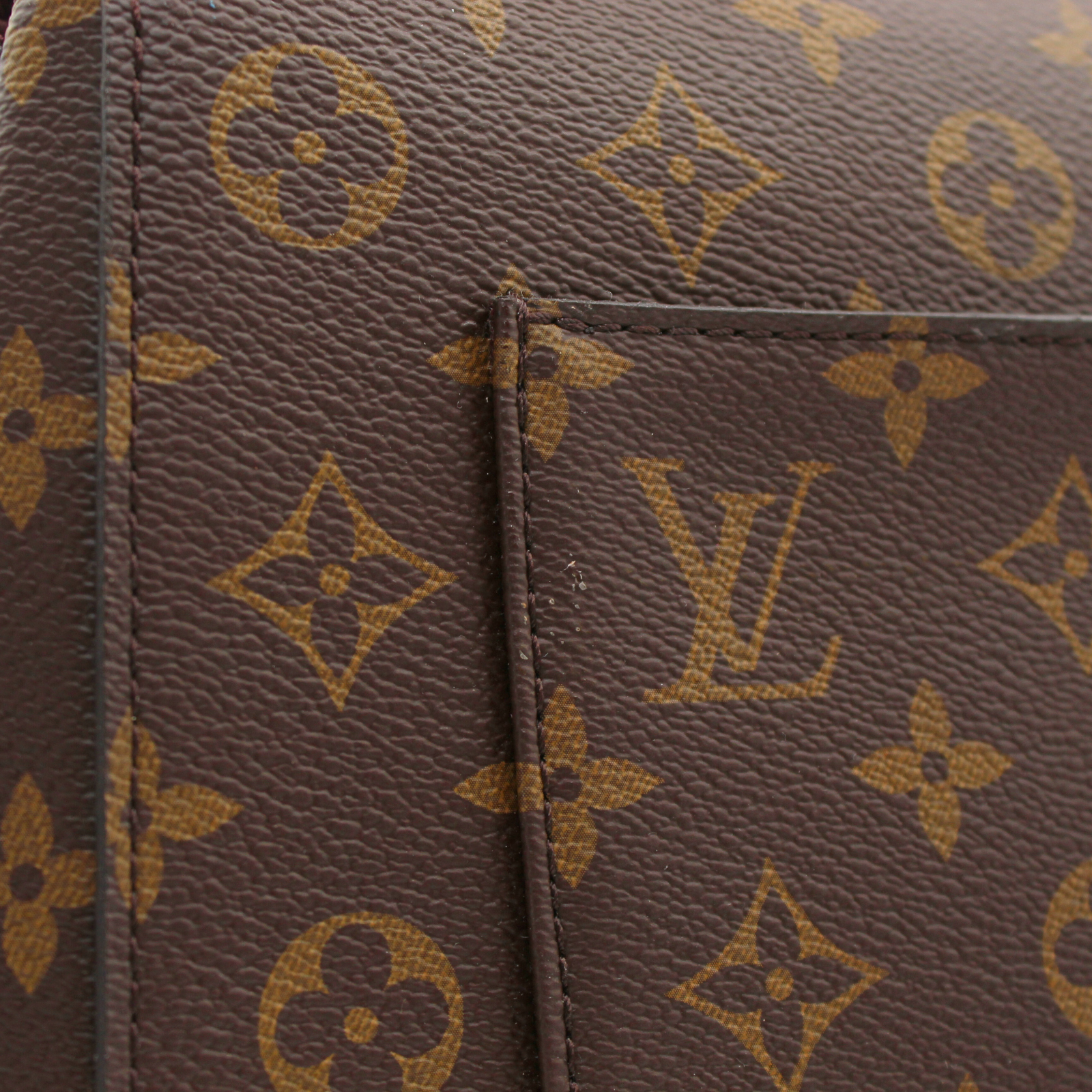 Cluny MM Monogram Coated Canvas Marron Hand Bag