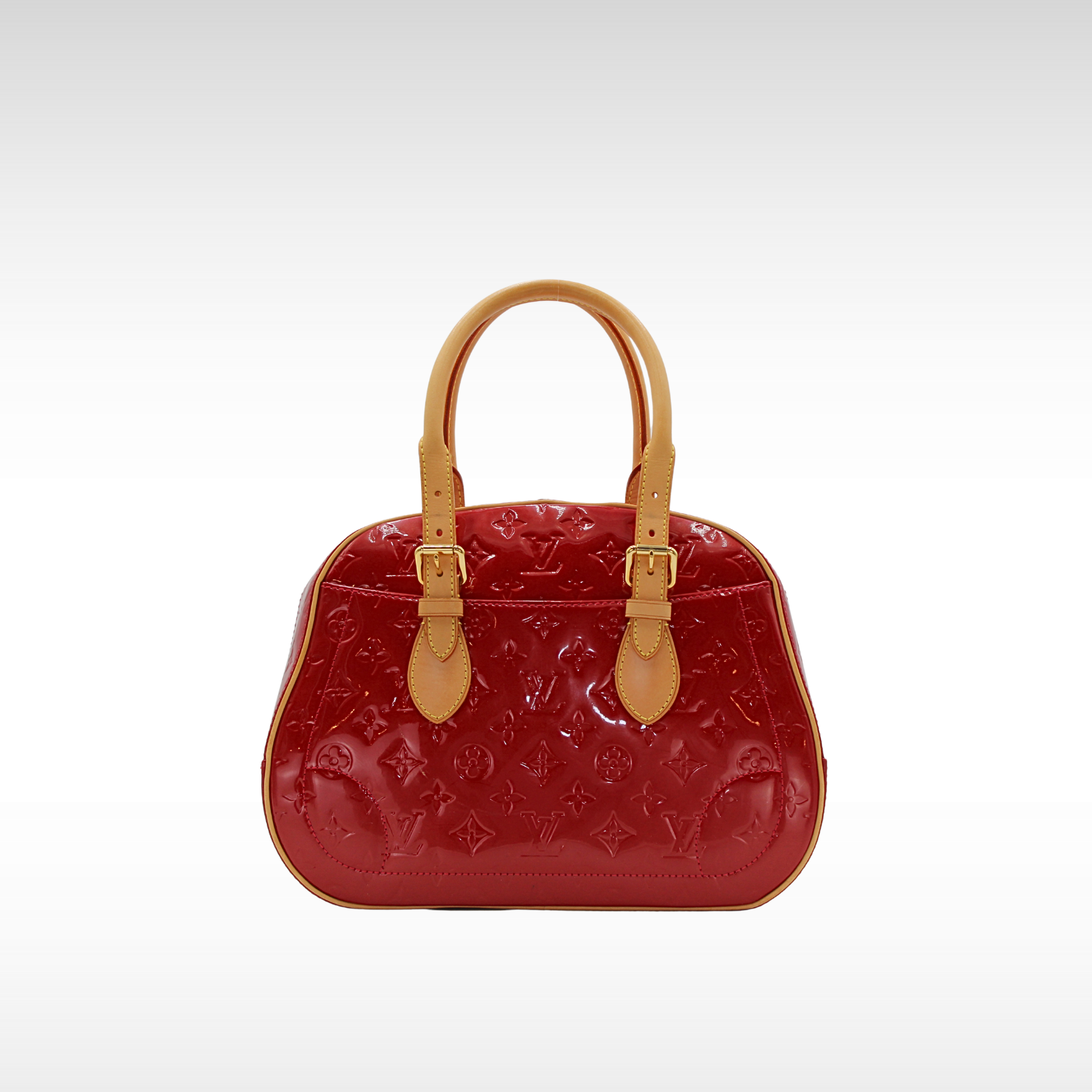 Summit Drive Vernis Enamel Pomme D'amour Shoulder Bag