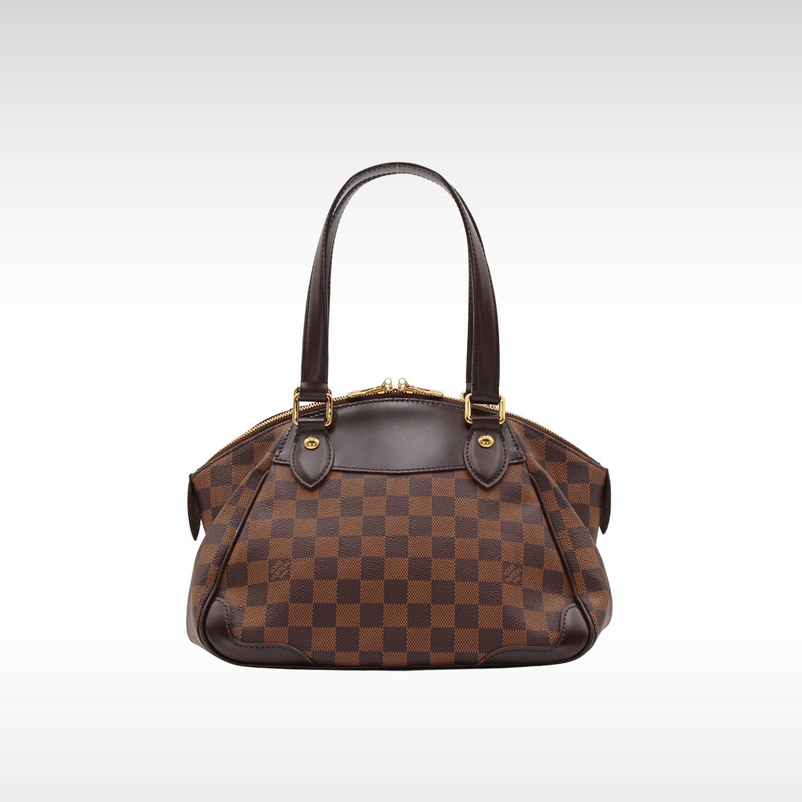 Verona Damier Coated Canvas Ebene Shoulder Bag