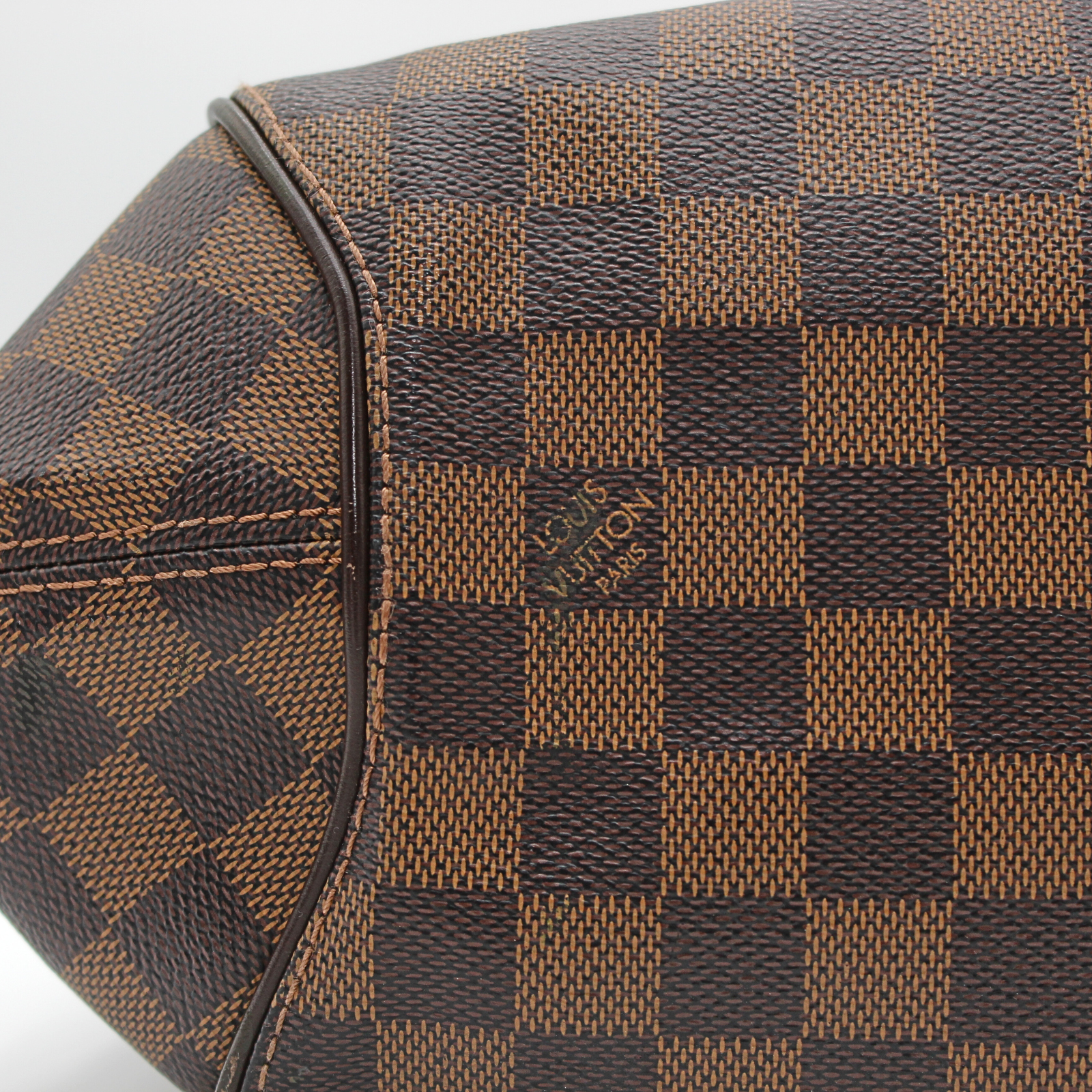Sistina PM Damier Coated Canvas Ebene Shoulder Bag