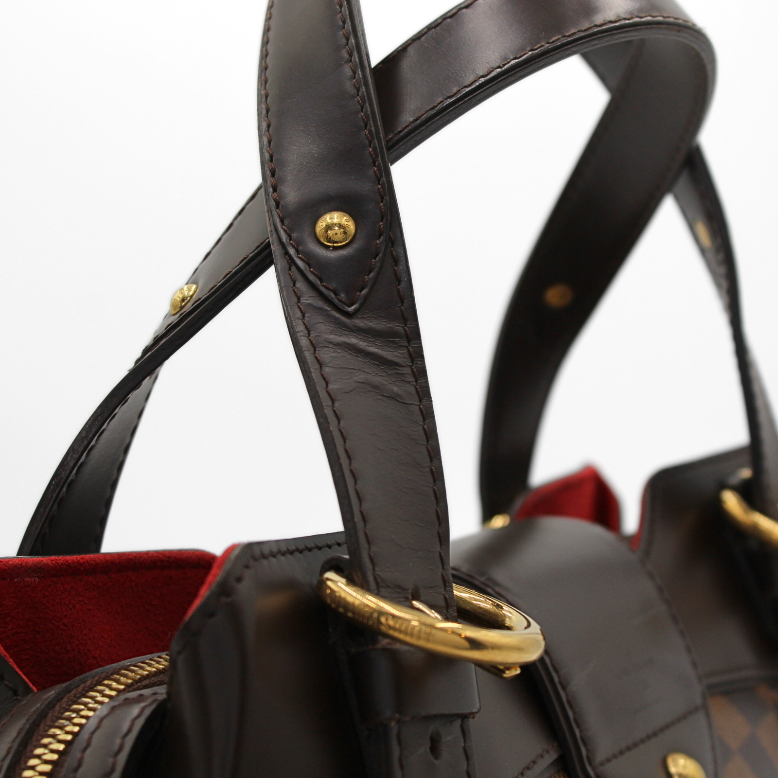 Sistina PM Damier Coated Canvas Ebene Shoulder Bag