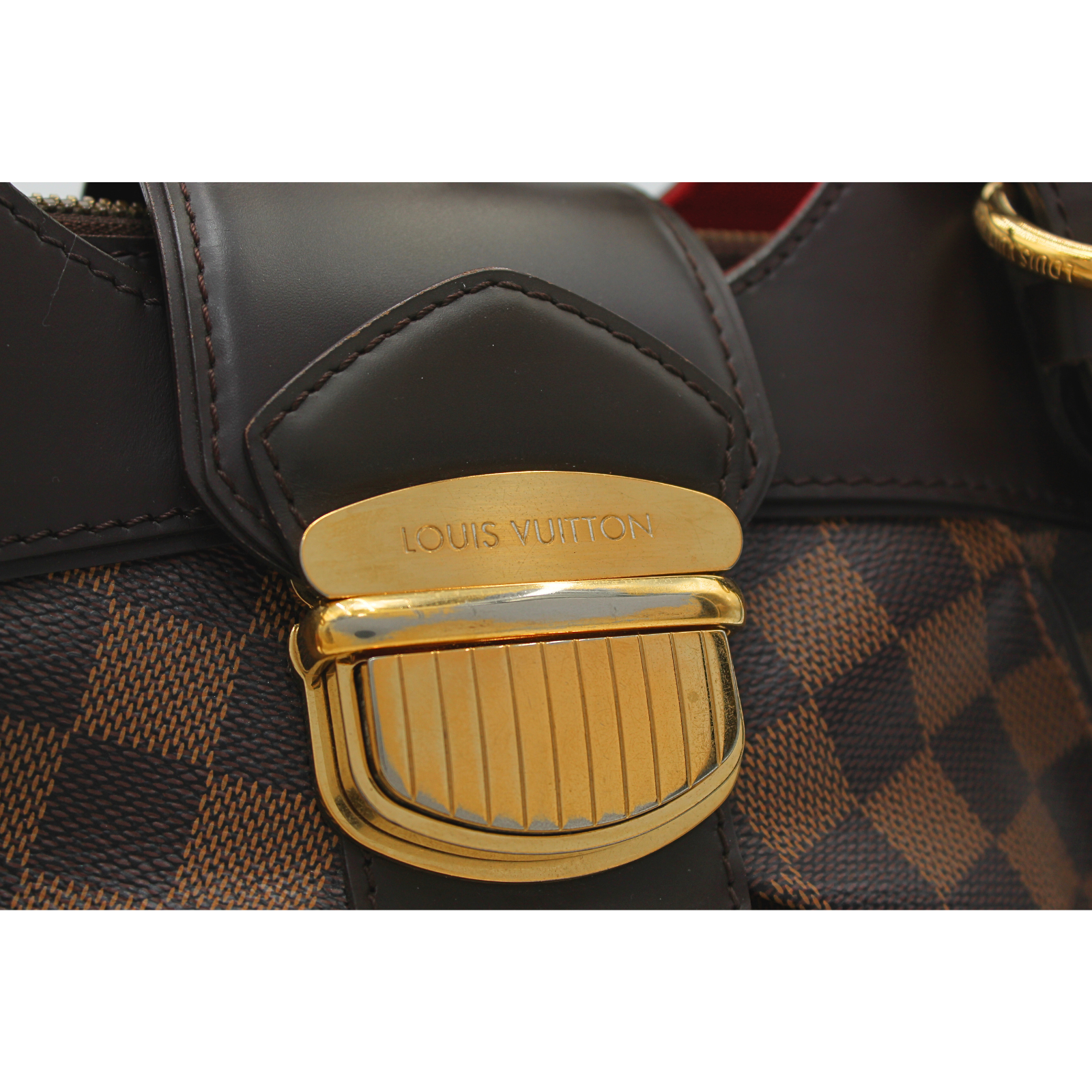 Sistina PM Damier Coated Canvas Ebene Shoulder Bag