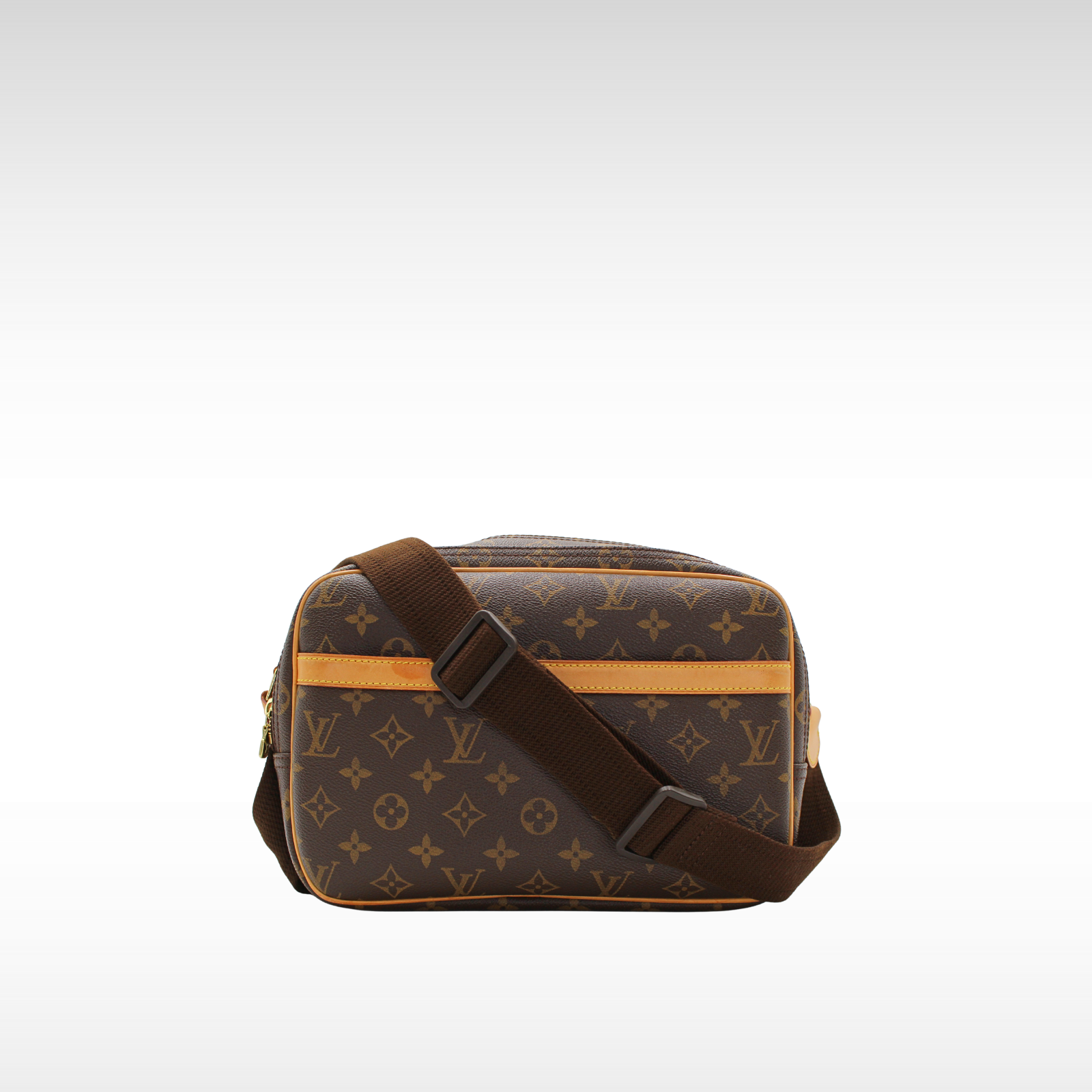 Reporter 28 Monogram Coated Canvas Marron Cross Body Bag