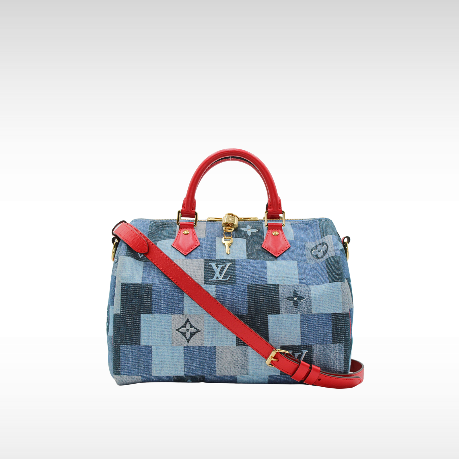 Speedy Bandoulière 30 Monogram Denim Handbag