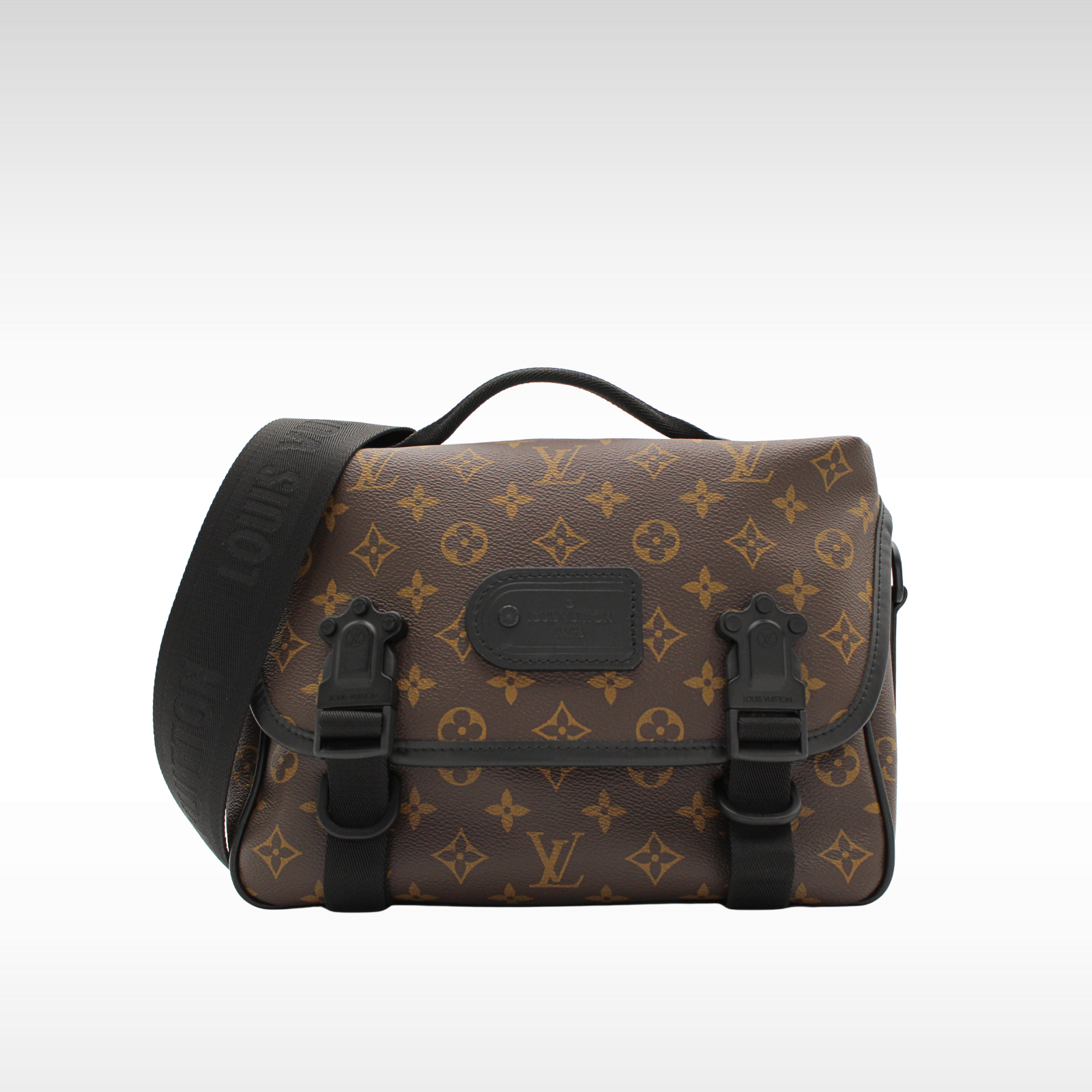 LV Trail Messanger Monogram Macassar Crossbody Bag