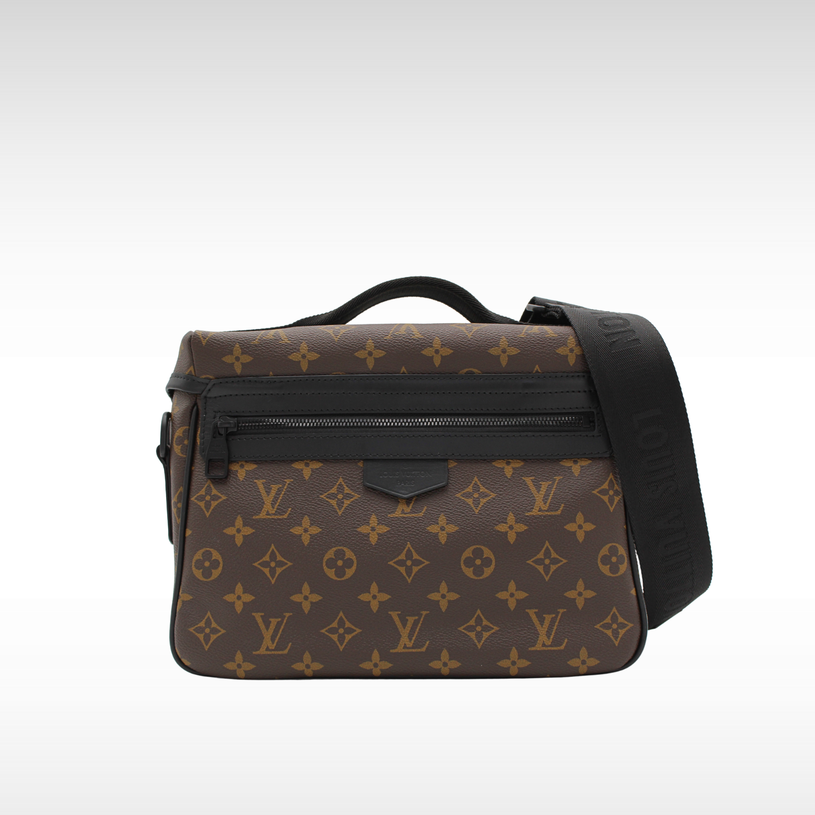 LV Trail Messanger Monogram Macassar Crossbody Bag