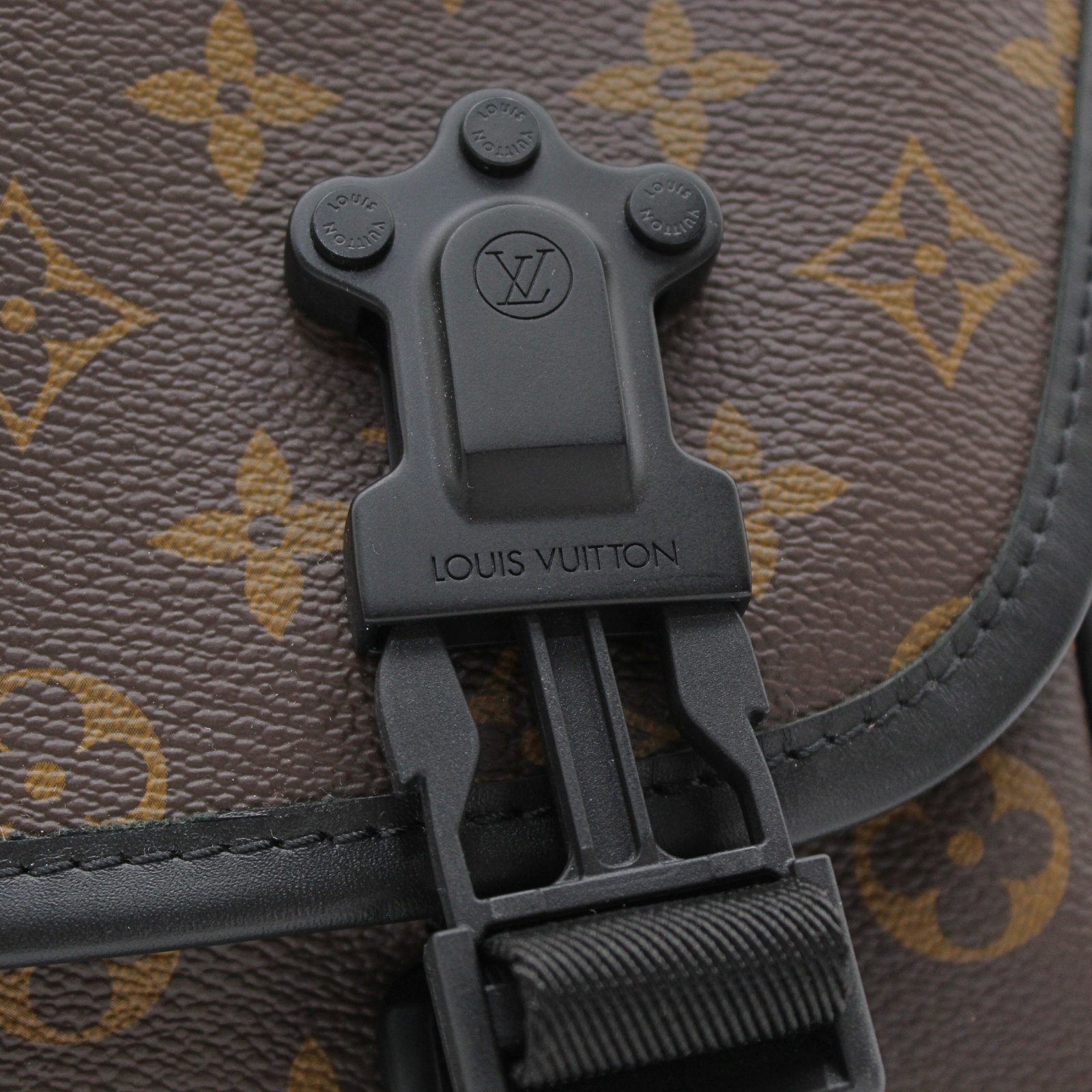 LV Trail Messanger Monogram Macassar Crossbody Bag