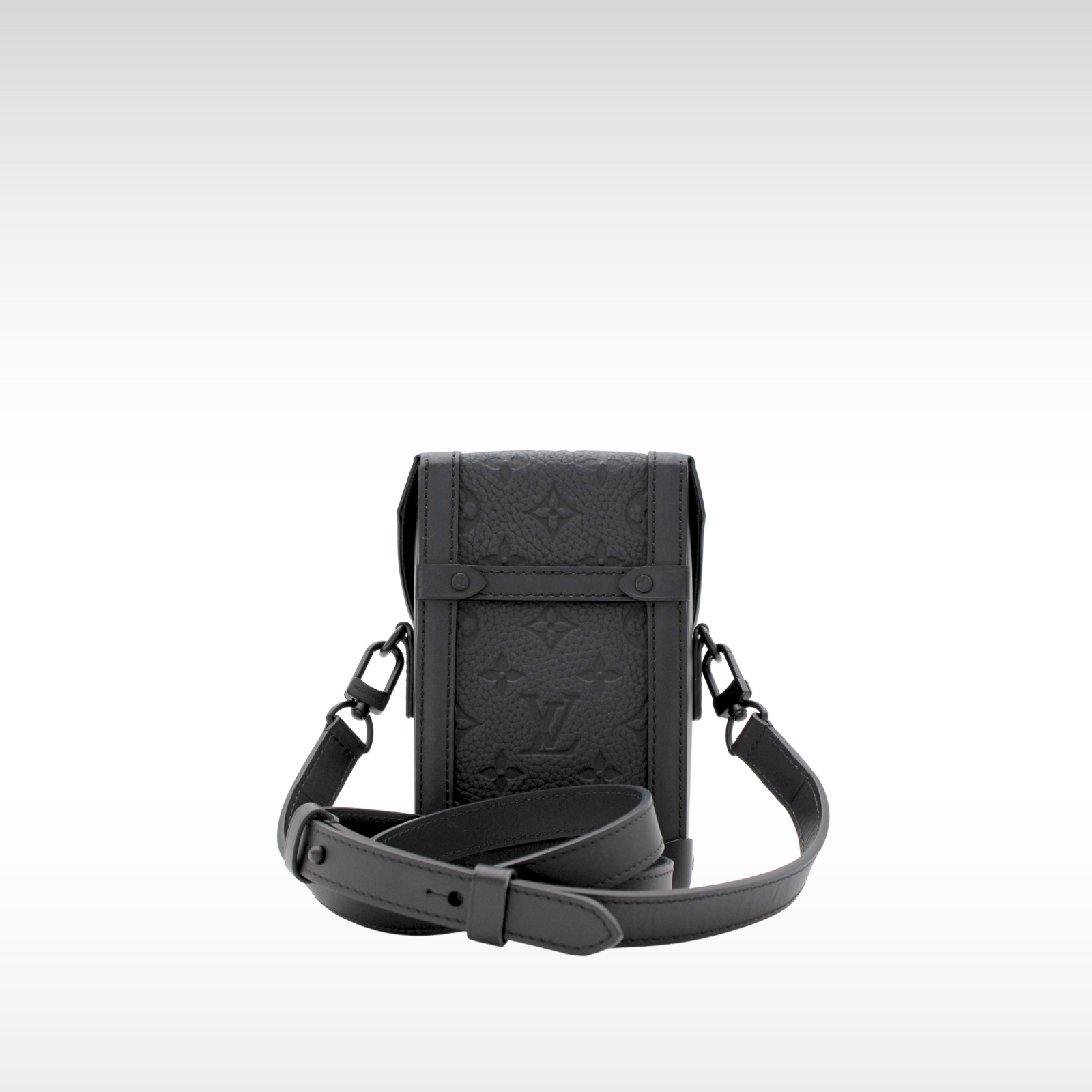 Vertical Trunk Wearable Taurillon Monogram Crossbody Bag