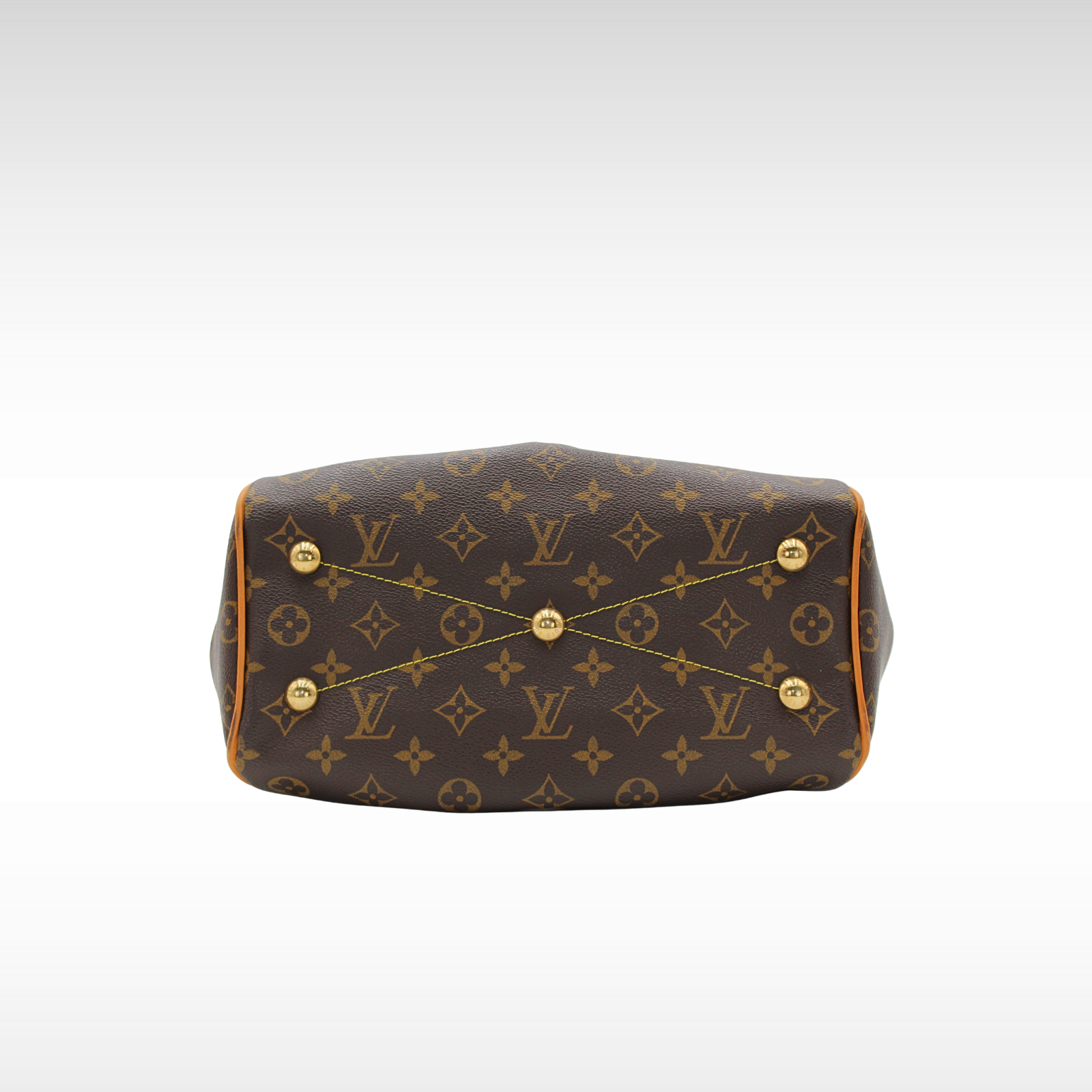 Tivoli PM Monogram Coated Canvas Marron Hand Bag