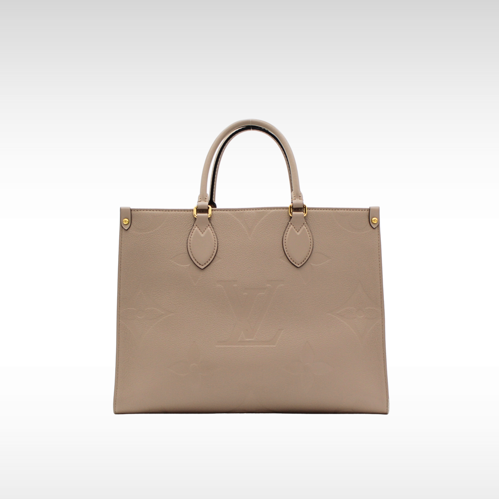 Onthego MM Monogram Empreinte Tourterelle Hand Bag