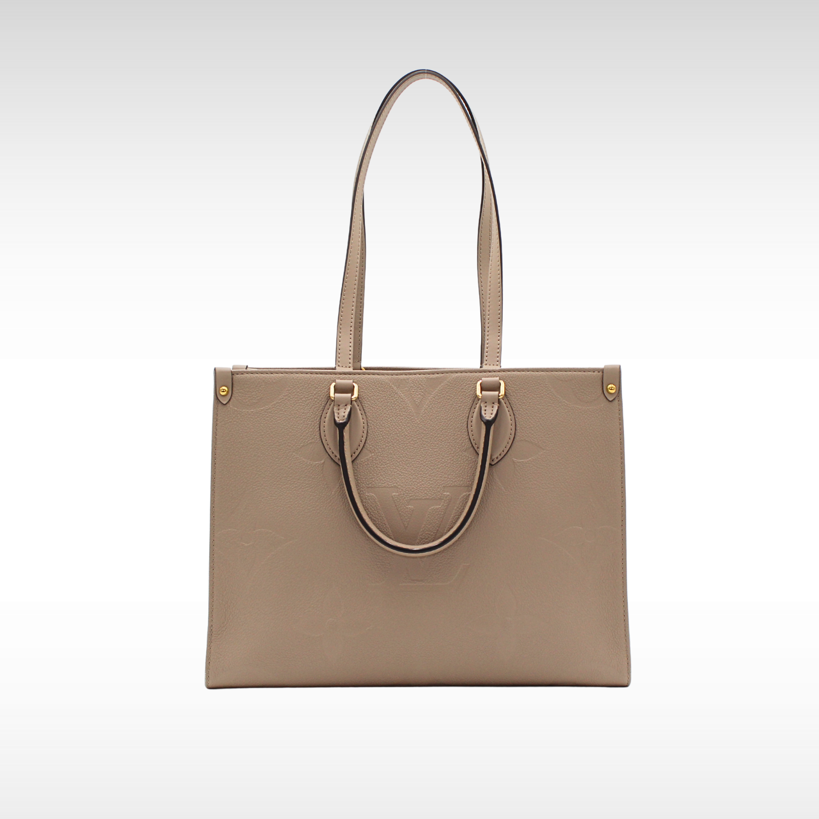 Onthego MM Monogram Empreinte Tourterelle Hand Bag