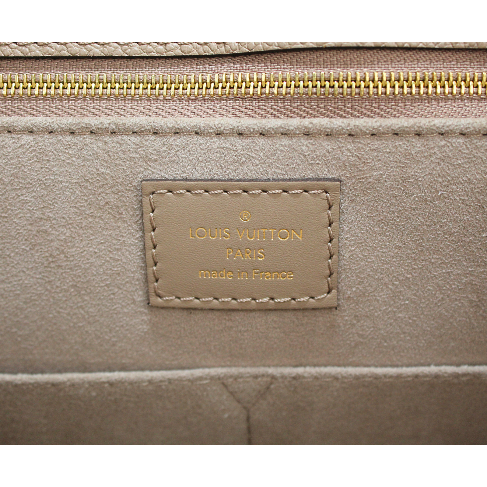 Onthego MM Monogram Empreinte Tourterelle Hand Bag