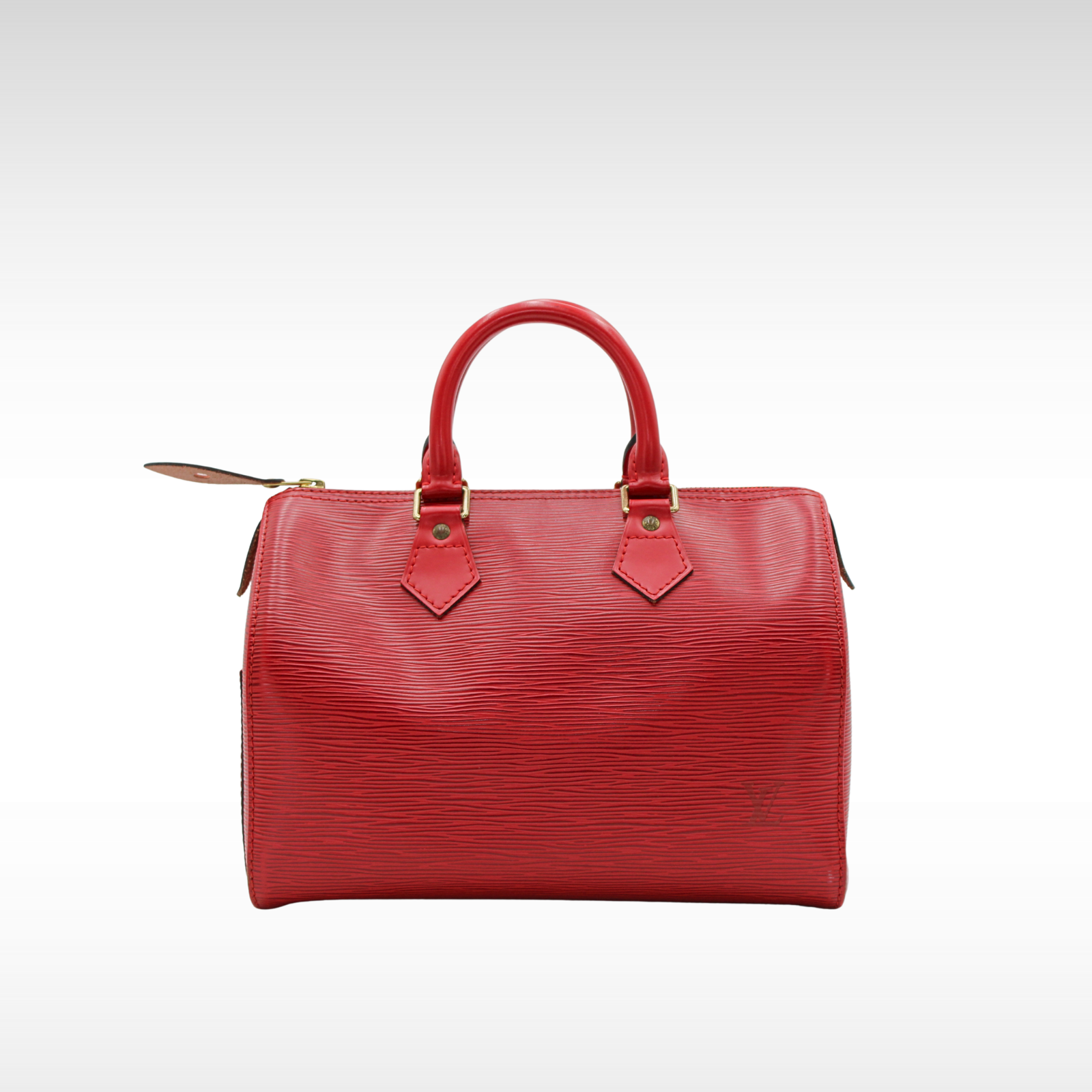 Speedy 25 Epi Calf Red Hand Bag