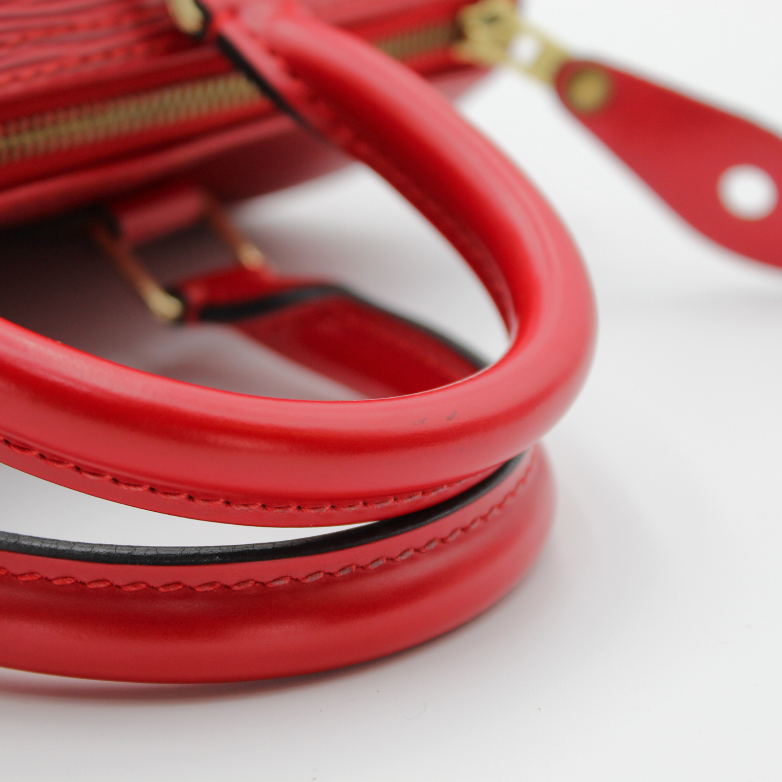 Speedy 25 Epi Calf Red Hand Bag