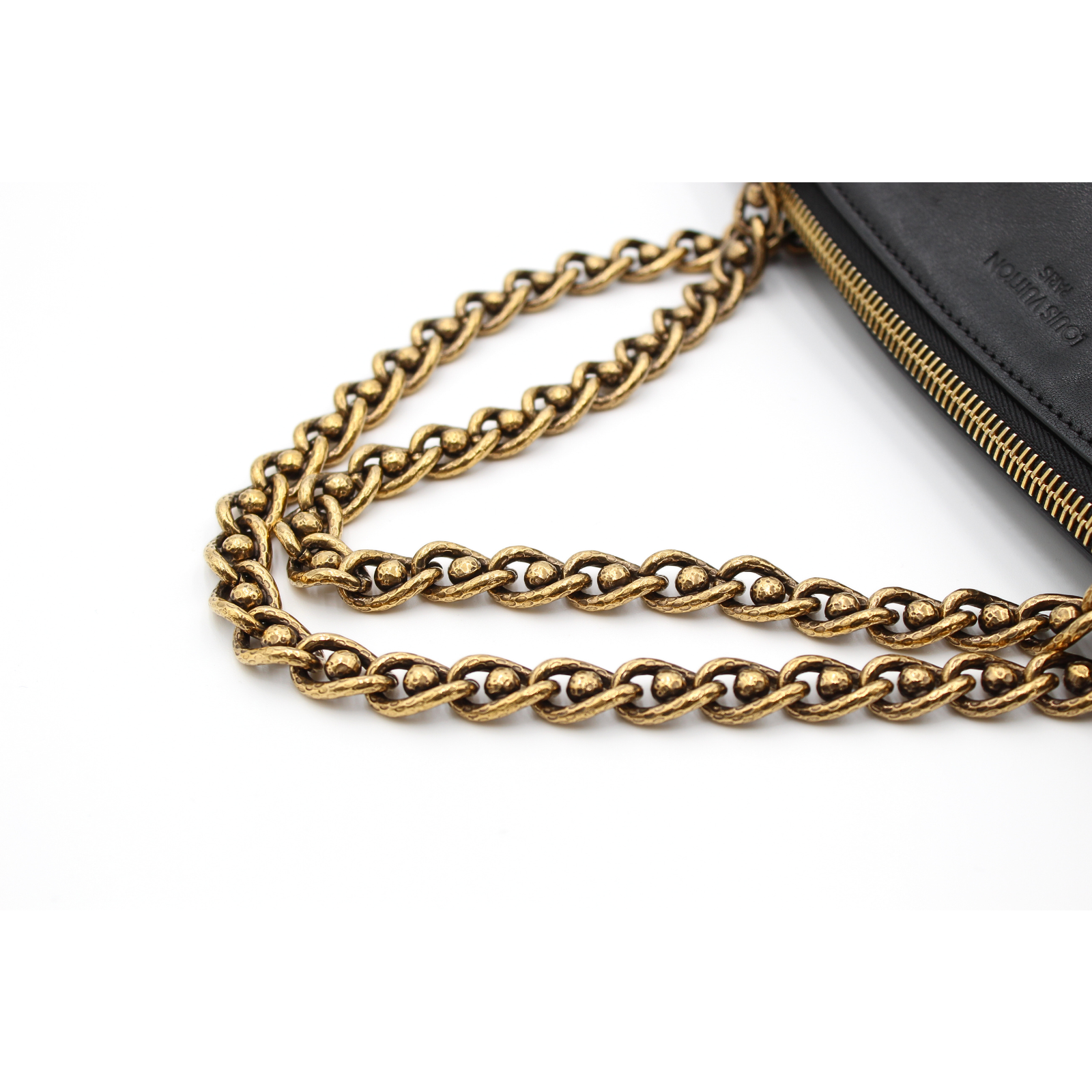 Lockit Chain 2013AW Calf Black Hand Bag