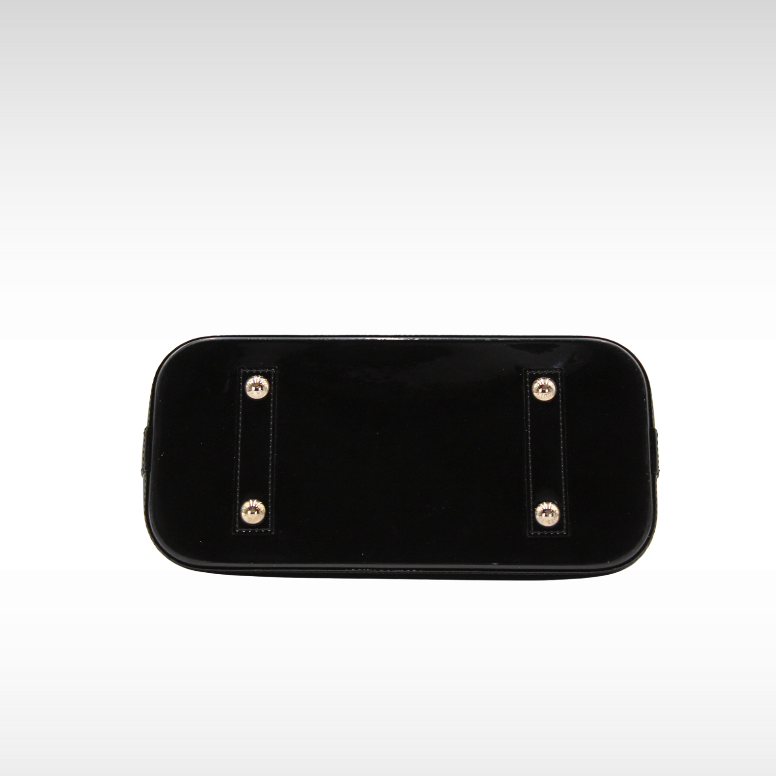 Alma PM Epi Electric Enamel Black Hand Bag