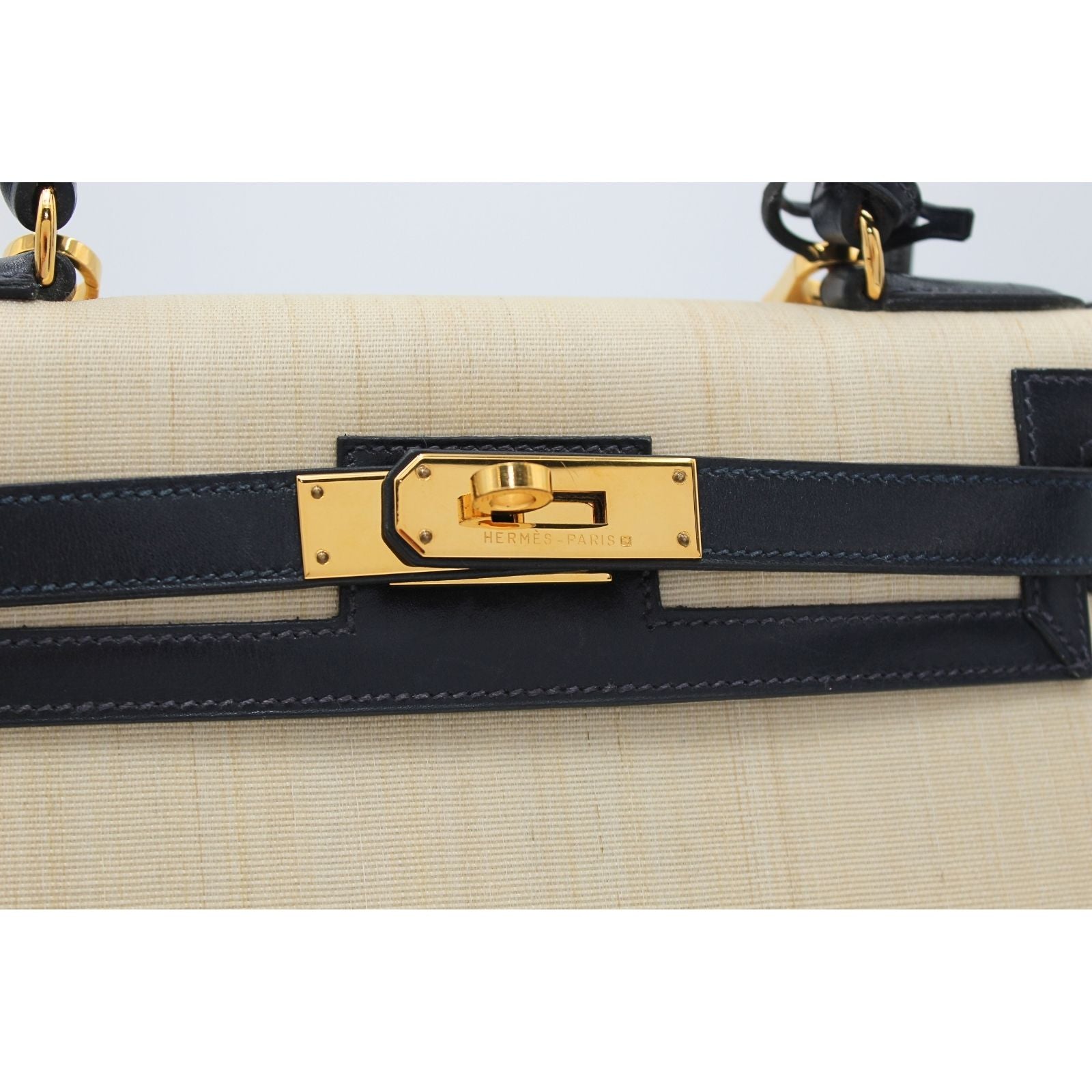 Kelly 28 Horse Hair Natural+Navy