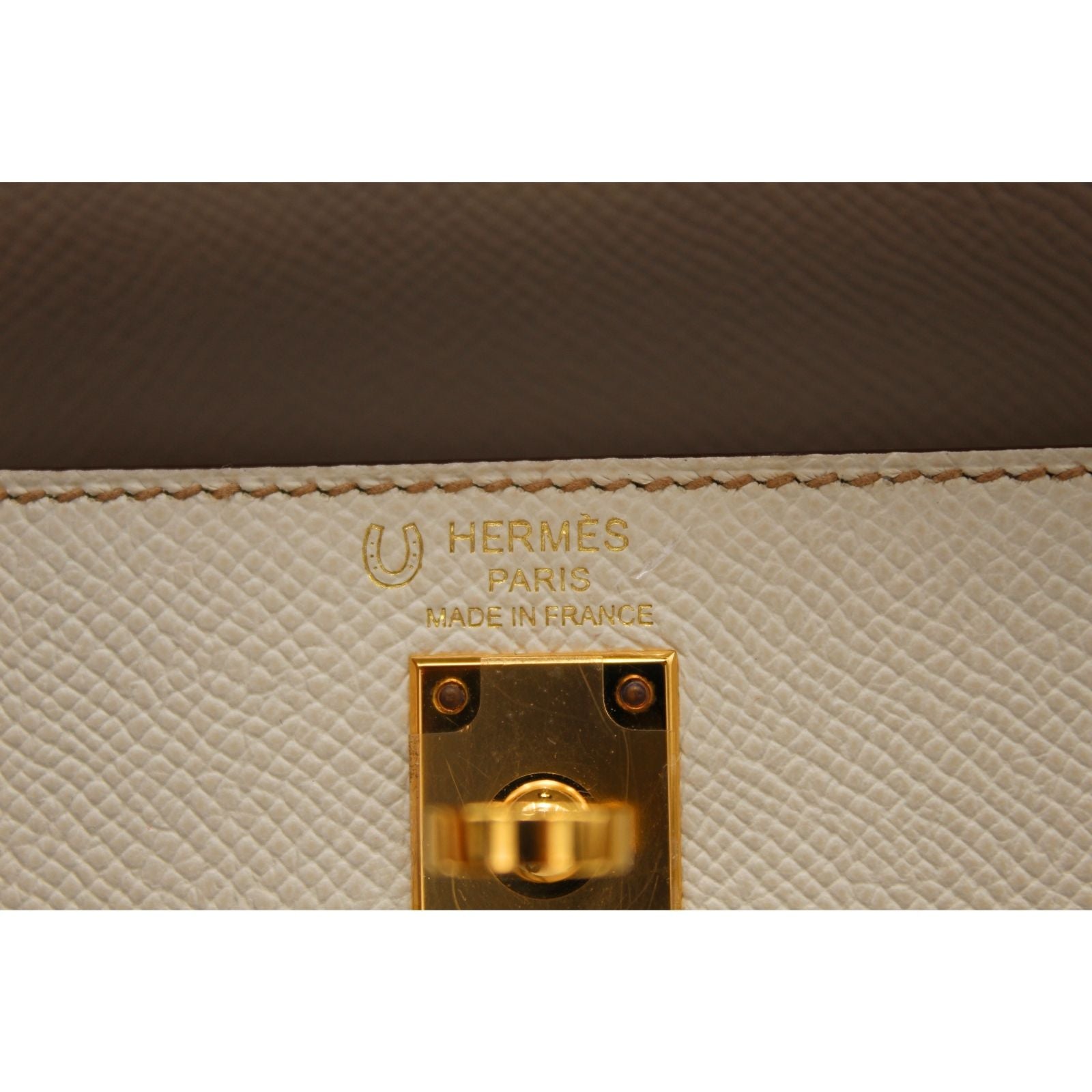 Kelly 25 Personal Order Epsom Craie+Biscuit