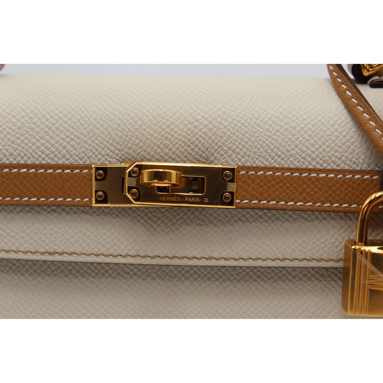 Kelly 25 Personal Order Epsom Craie+Biscuit