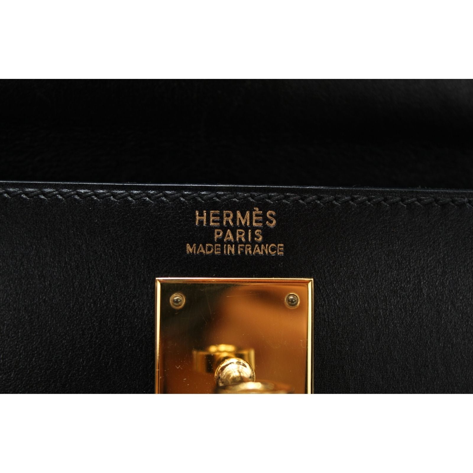 Kelly 32 Box calf Black