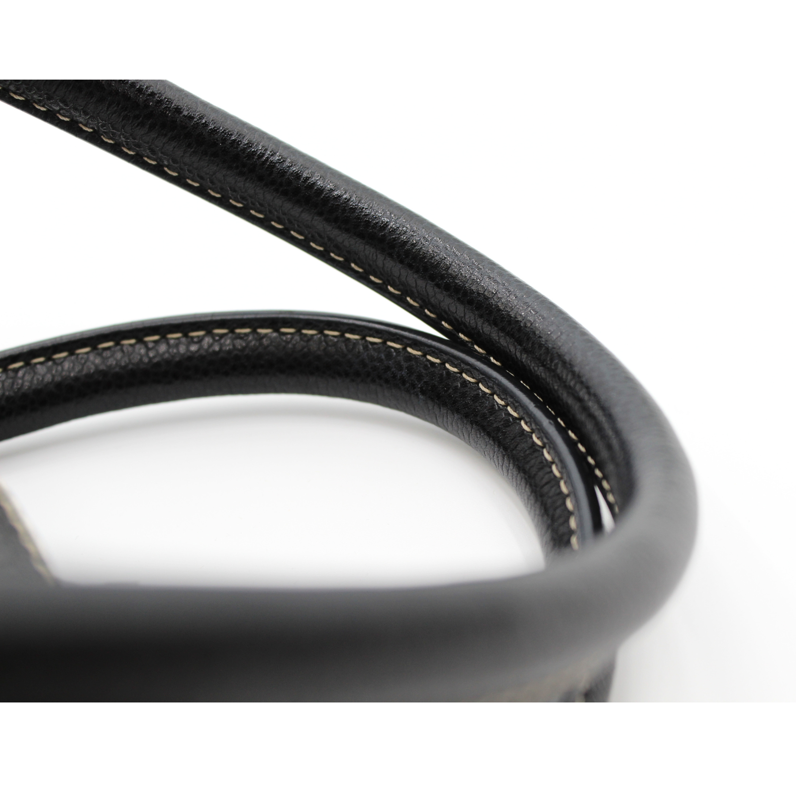 Black Coated Canvas Hand Bag