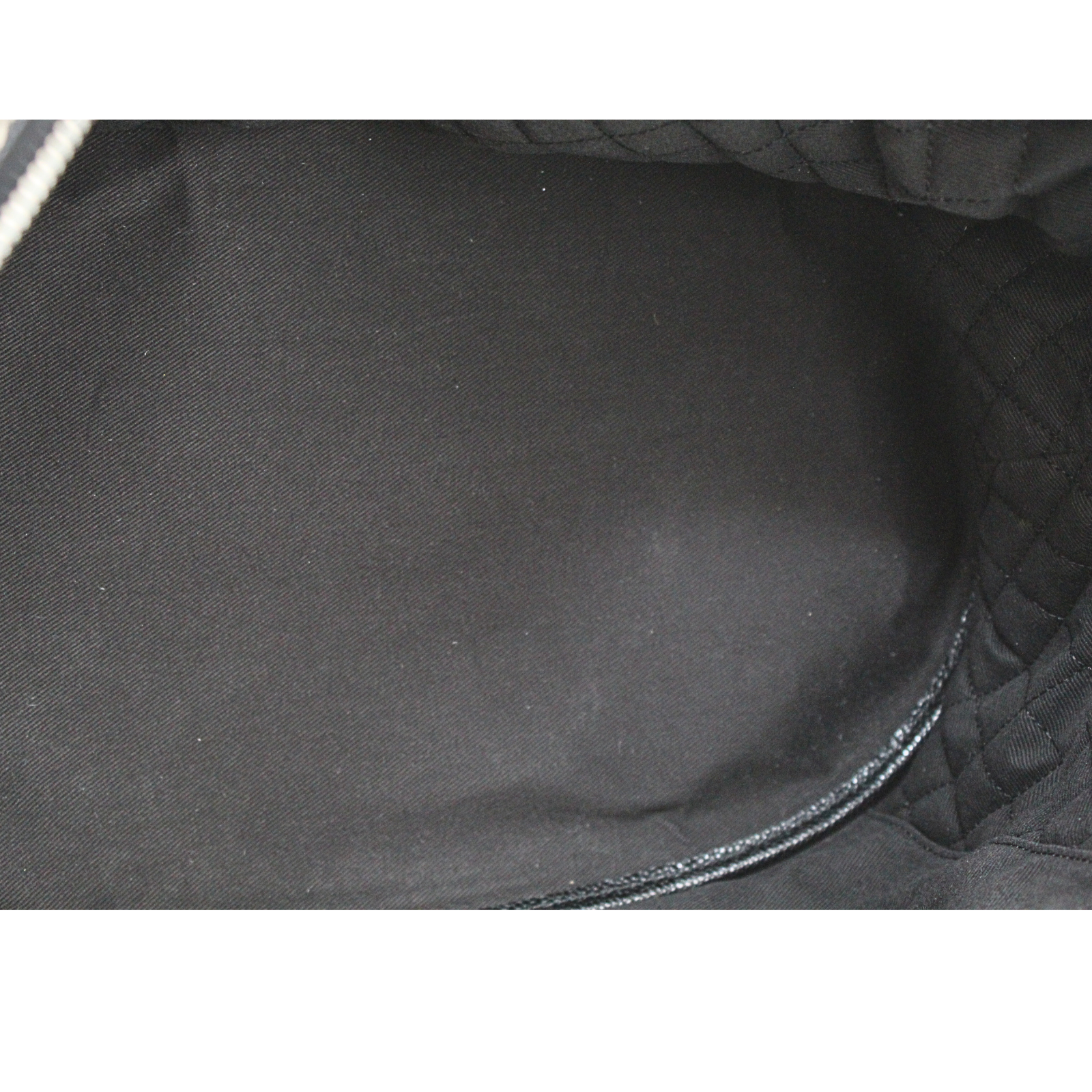 Black Coated Canvas Hand Bag