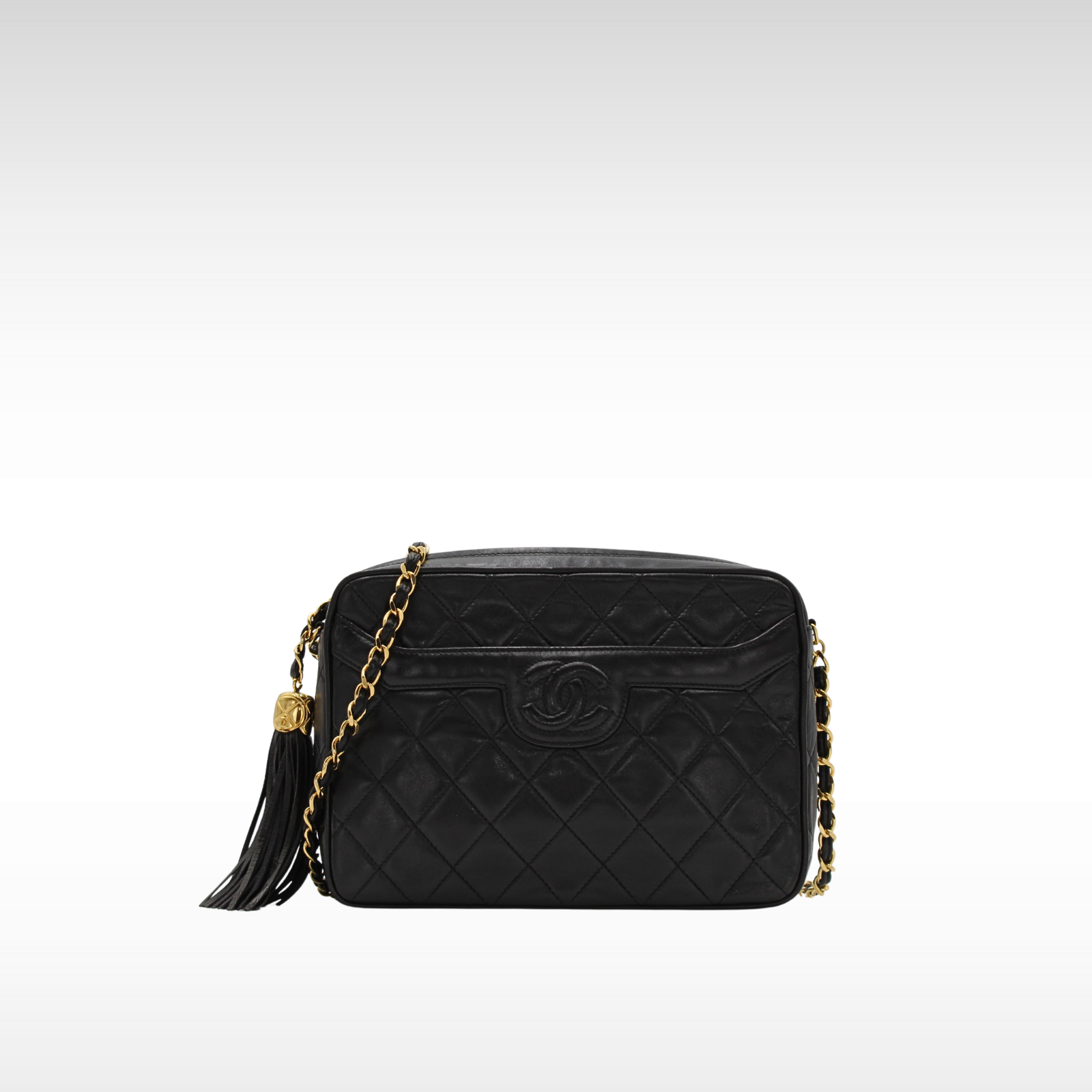 Lamb Black Crossbody Bag