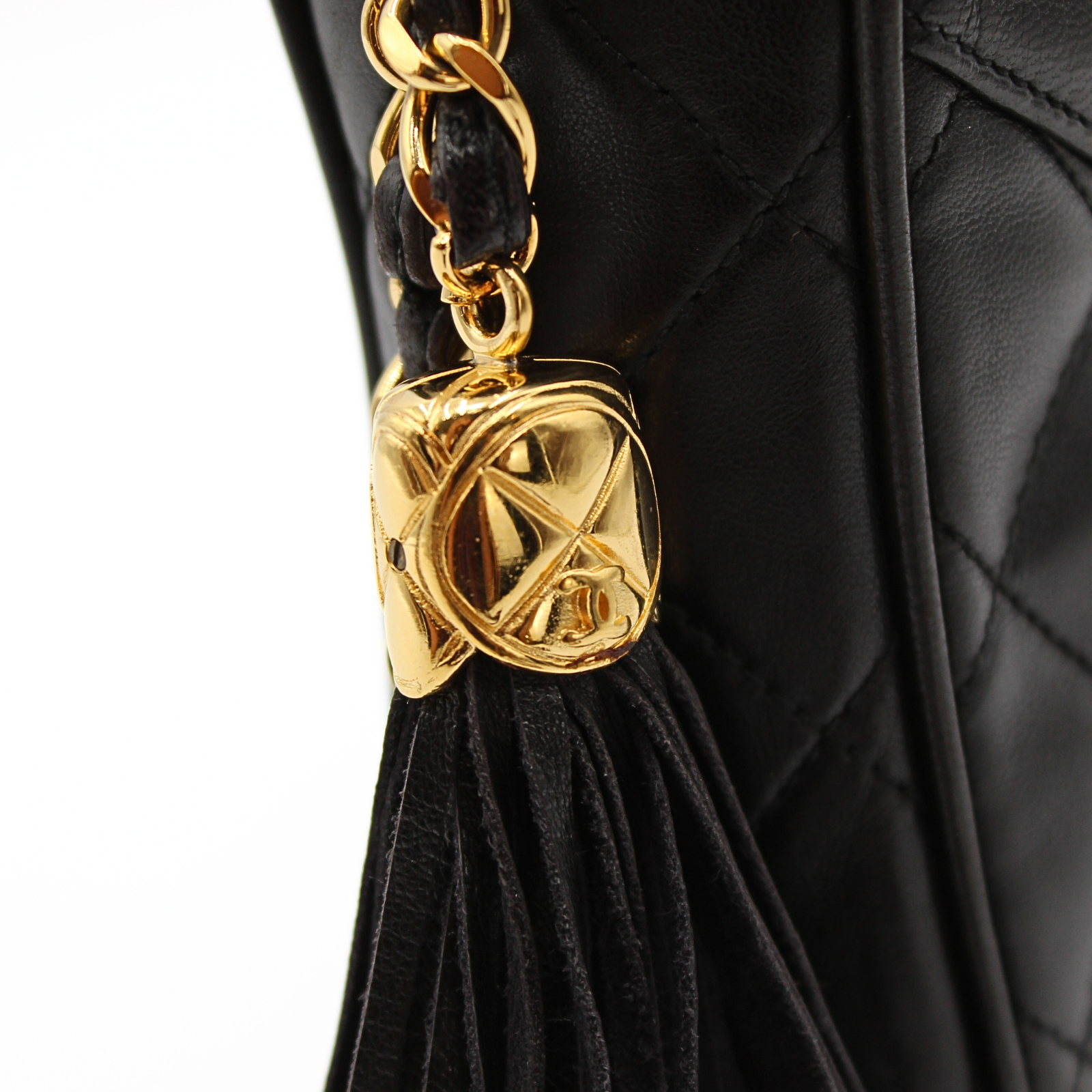 Lamb Black Crossbody Bag