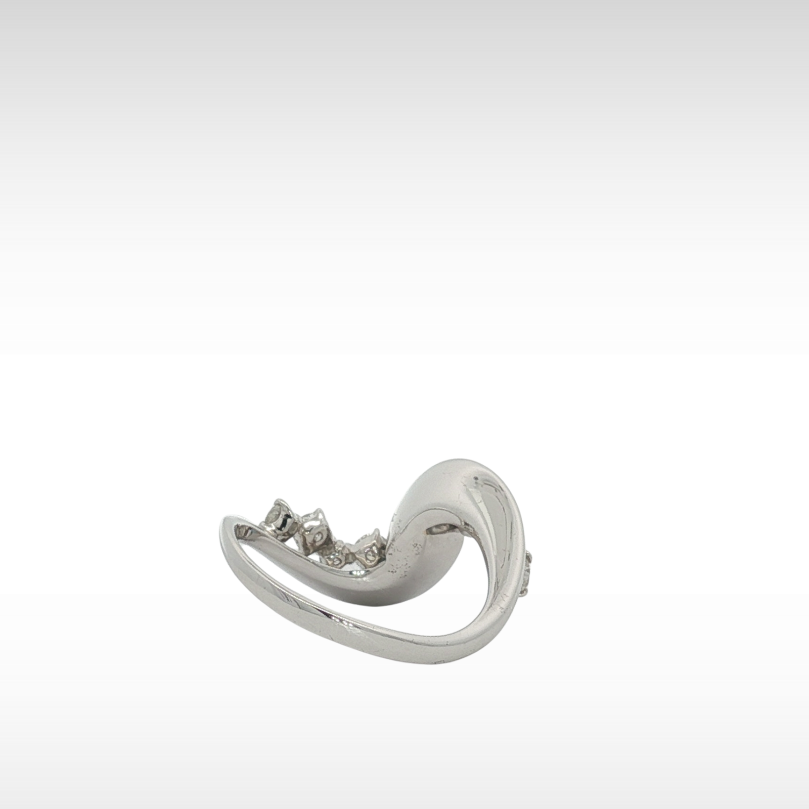 Aquamarine Diamond Ring White Gold 6.5