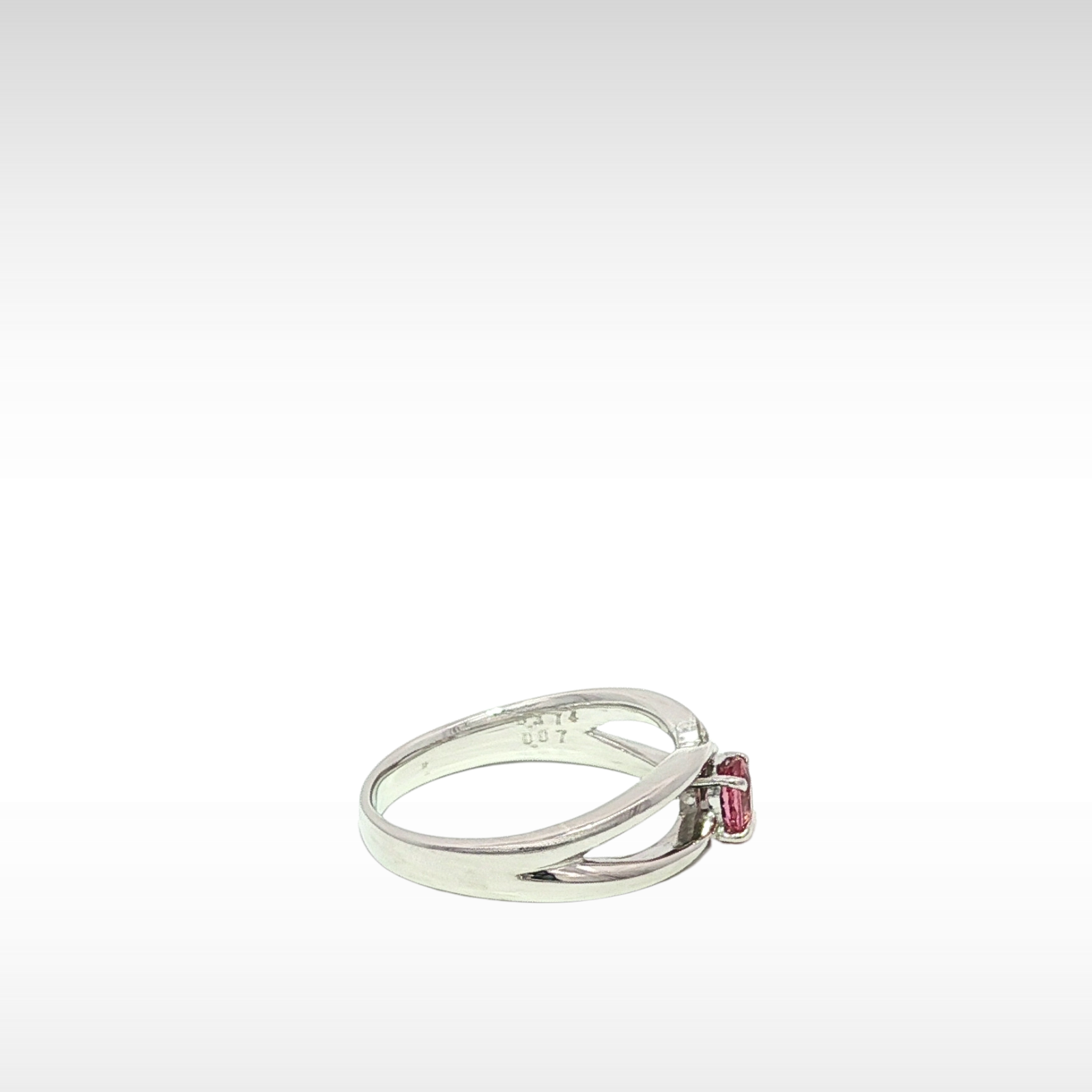 Sapphire Diamond White Gold Ring 6