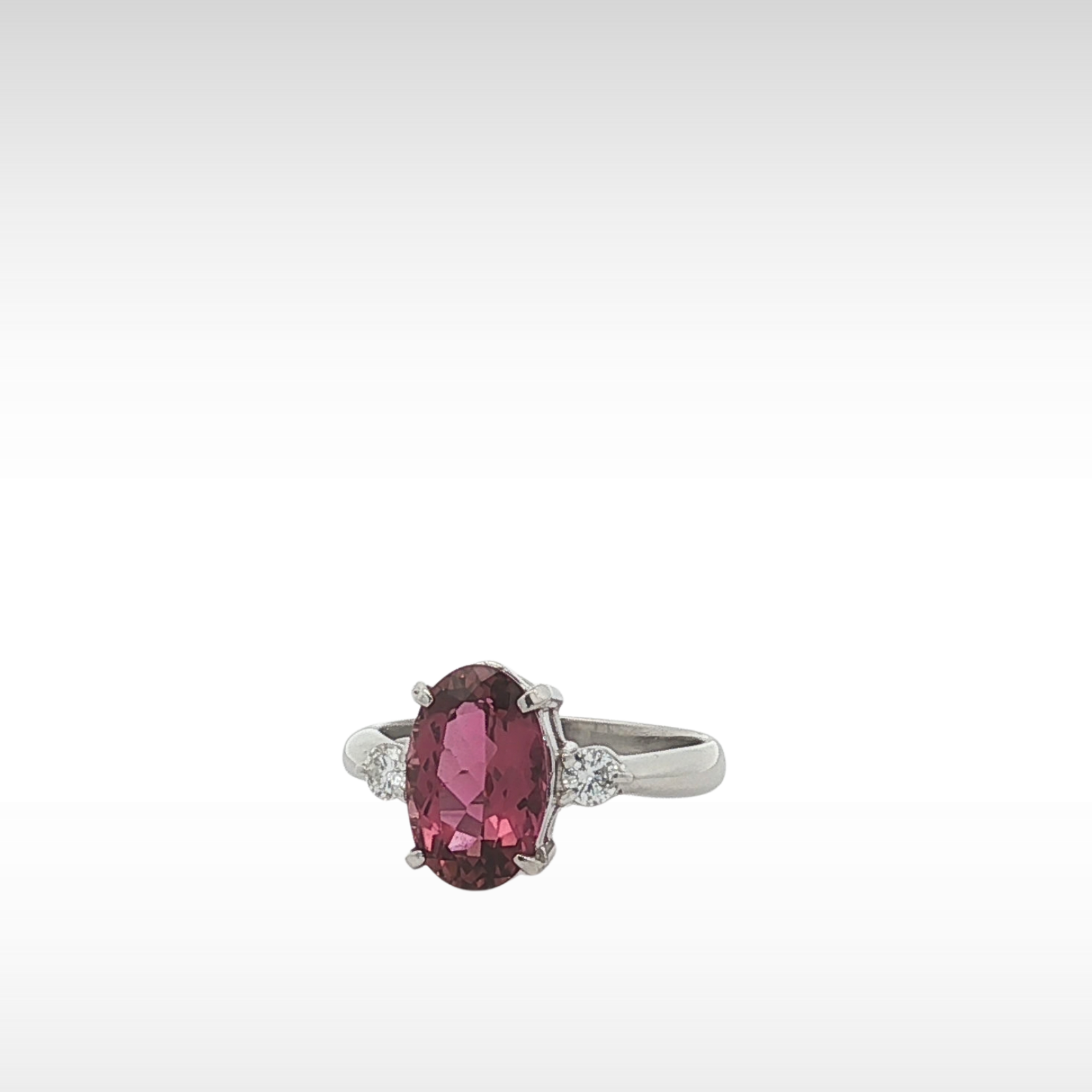 Pink Tourmaline Diamond PT Ring 5.75