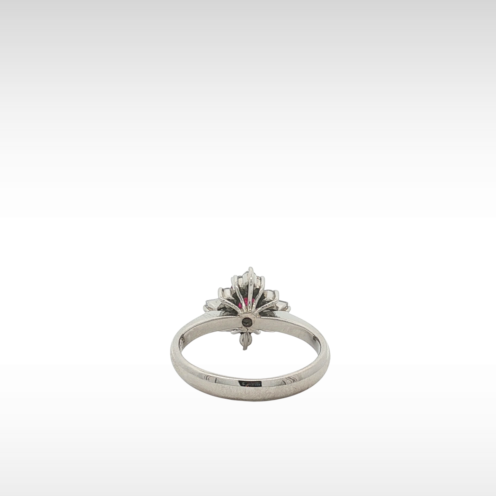 Ruby Diamond PT Ring 4.5