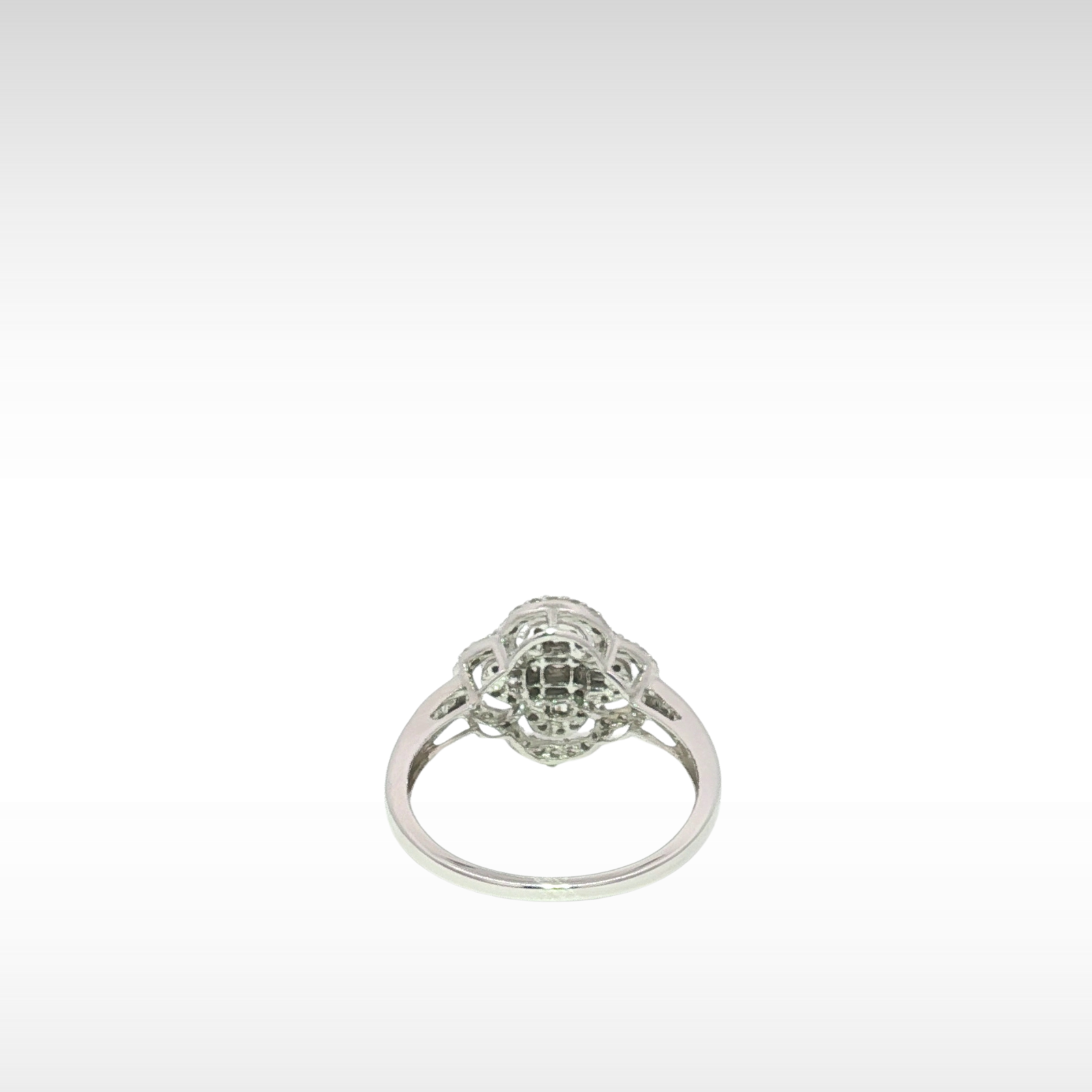 Diamond White Gold Ring 7.25