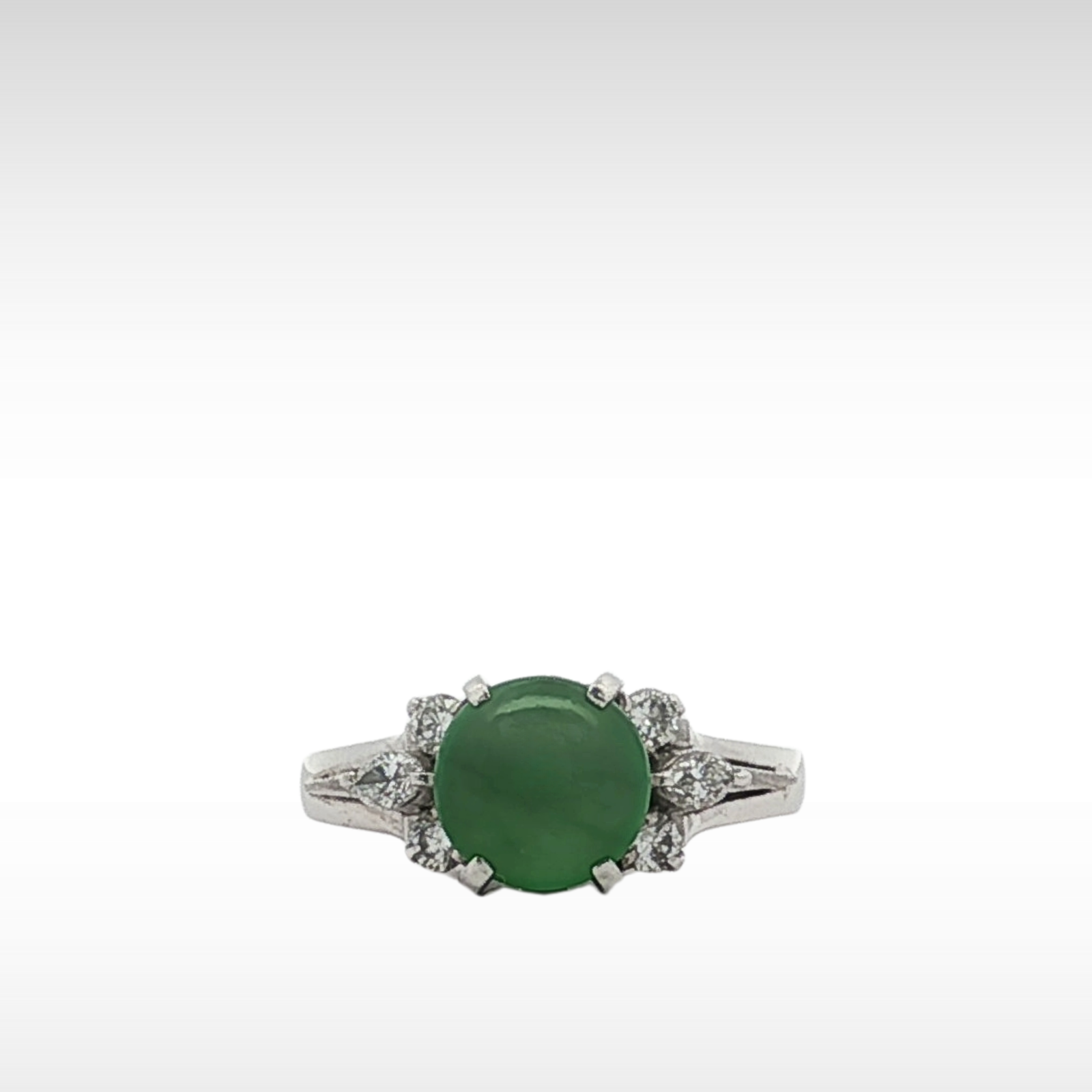 Jade Diamond PT Ring 5.25