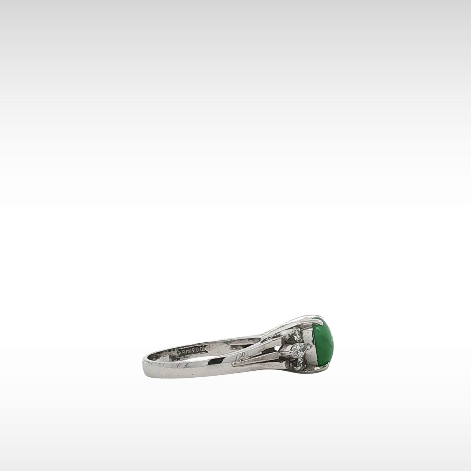 Jade Diamond PT Ring 5.25