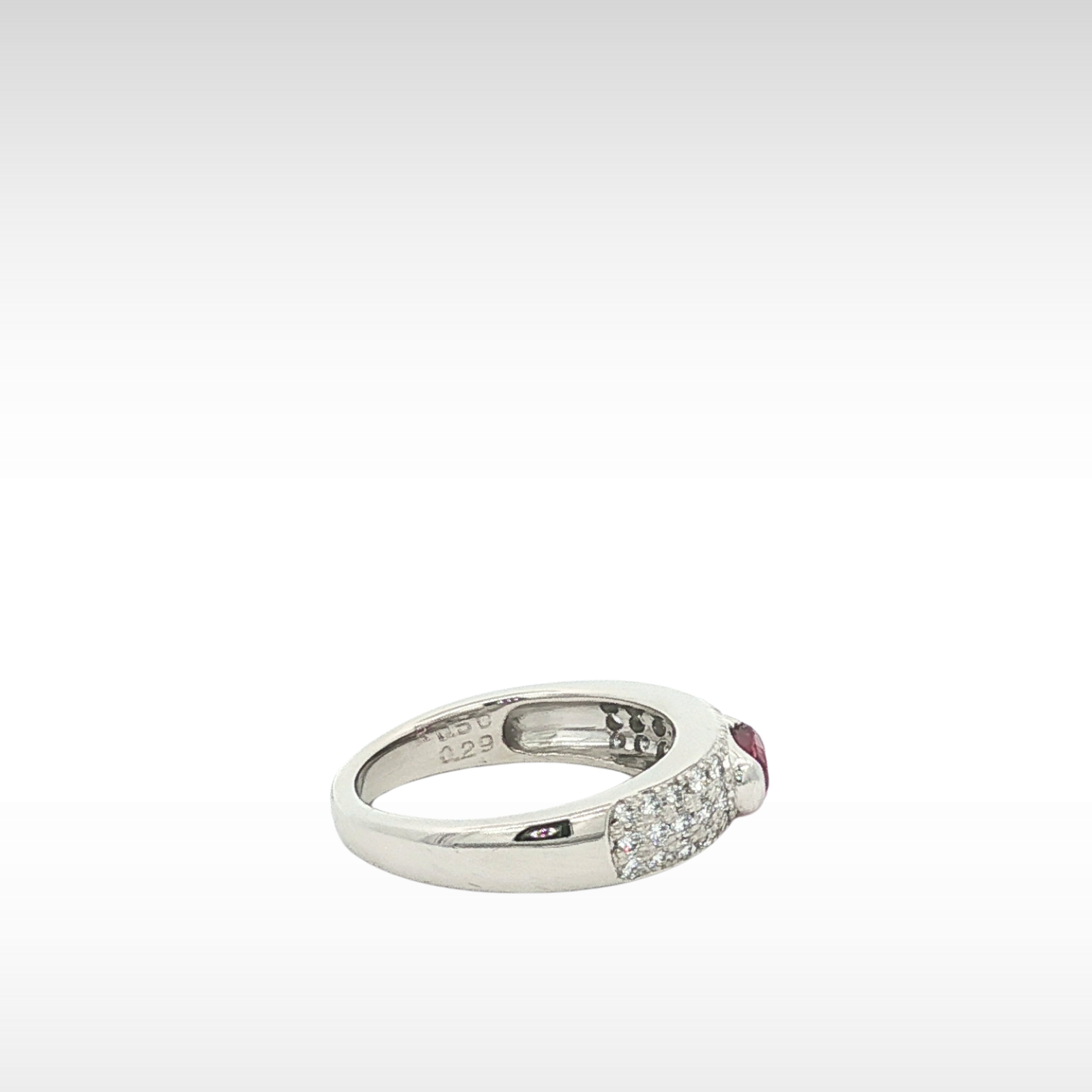 Ruby Diamond PT Ring 5