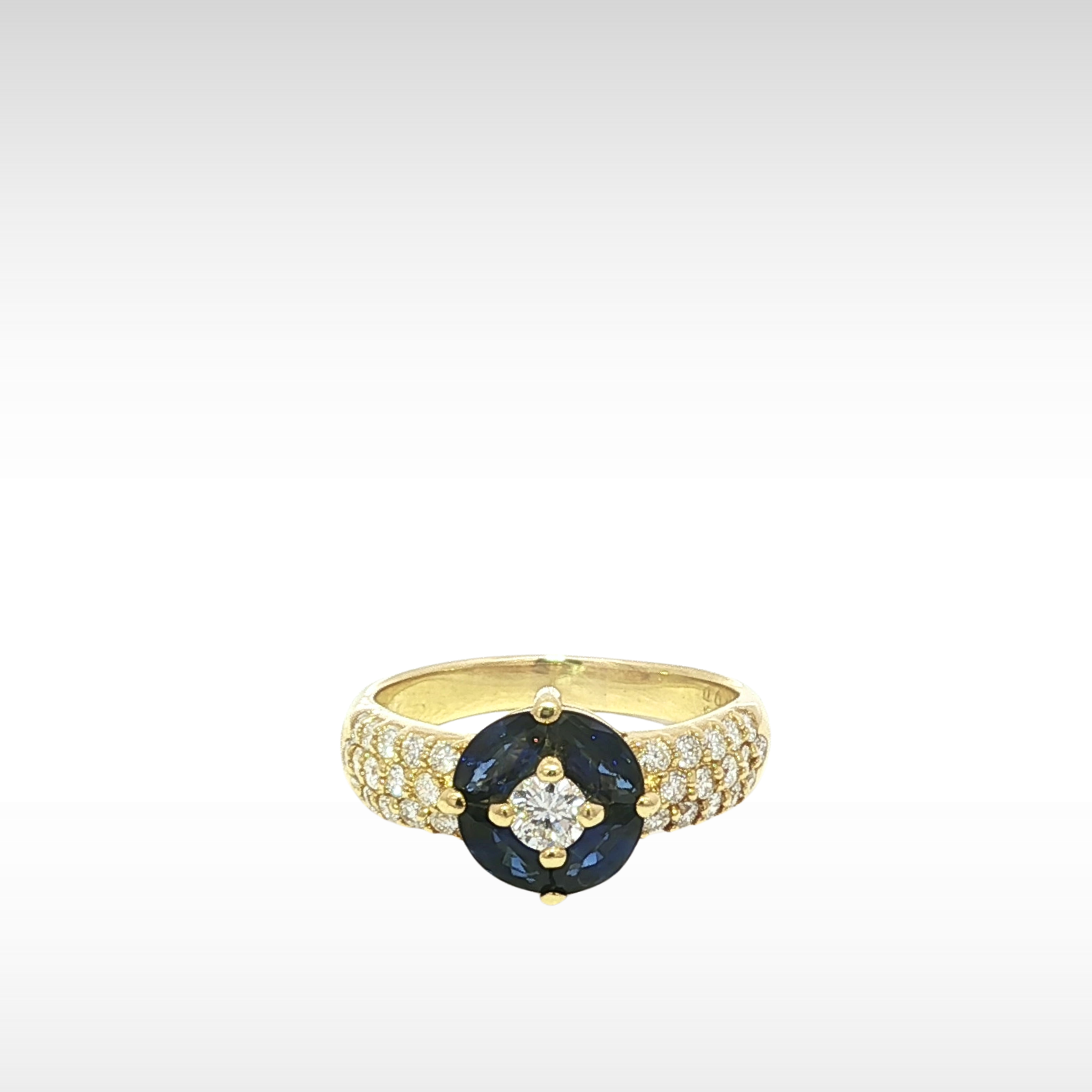Sapphire Diamond Yellow Gold 7.25