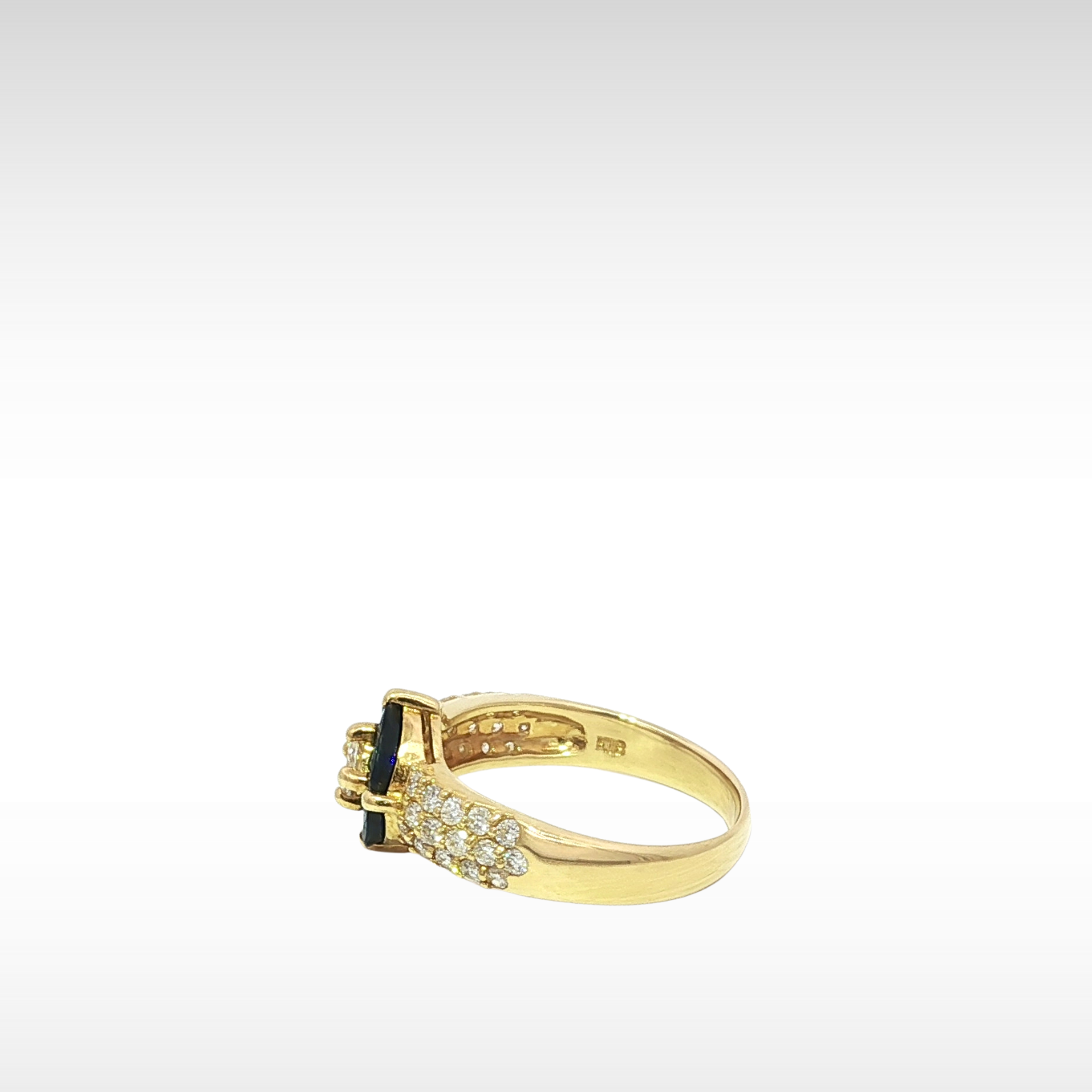 Sapphire Diamond Yellow Gold 7.25