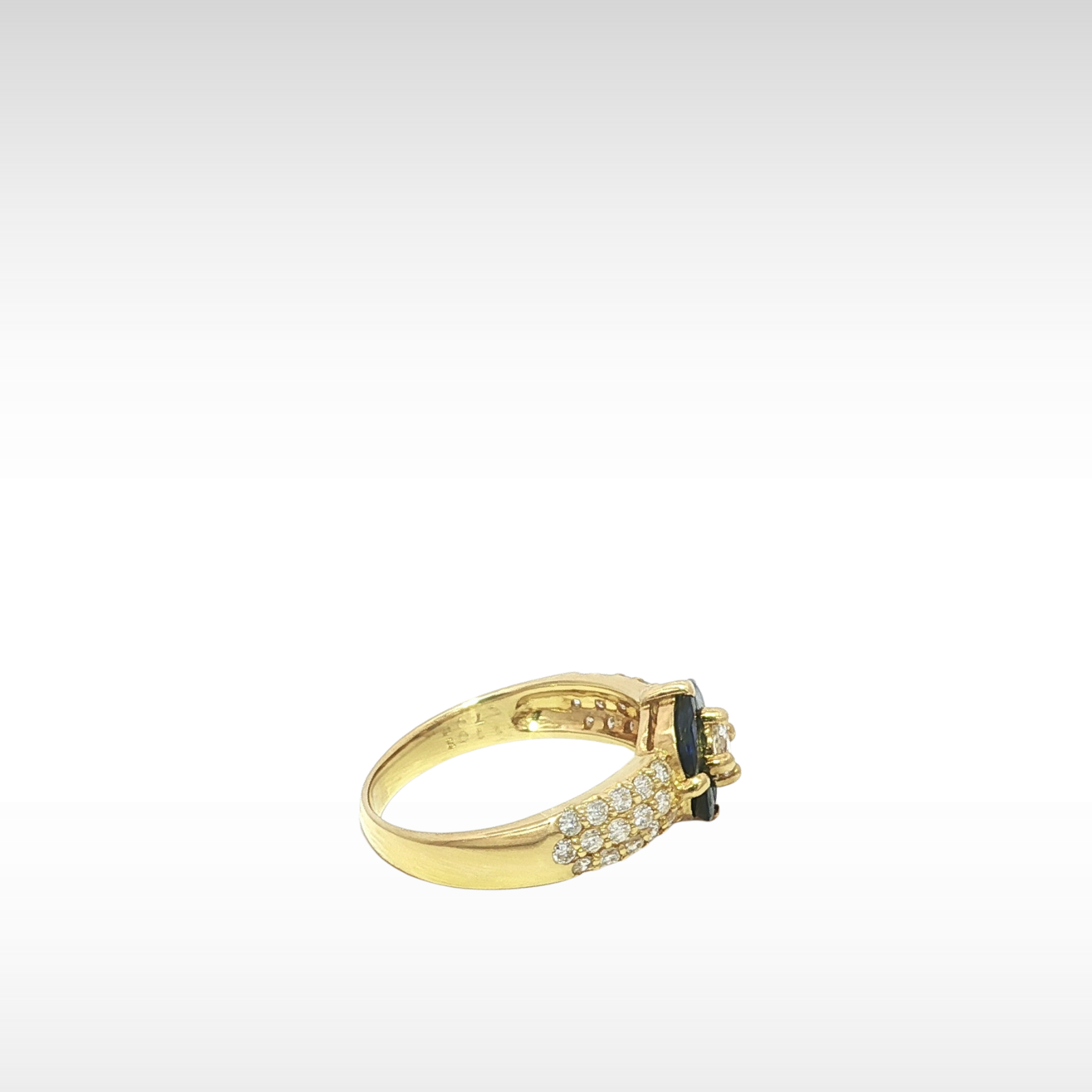 Sapphire Diamond Yellow Gold 7.25
