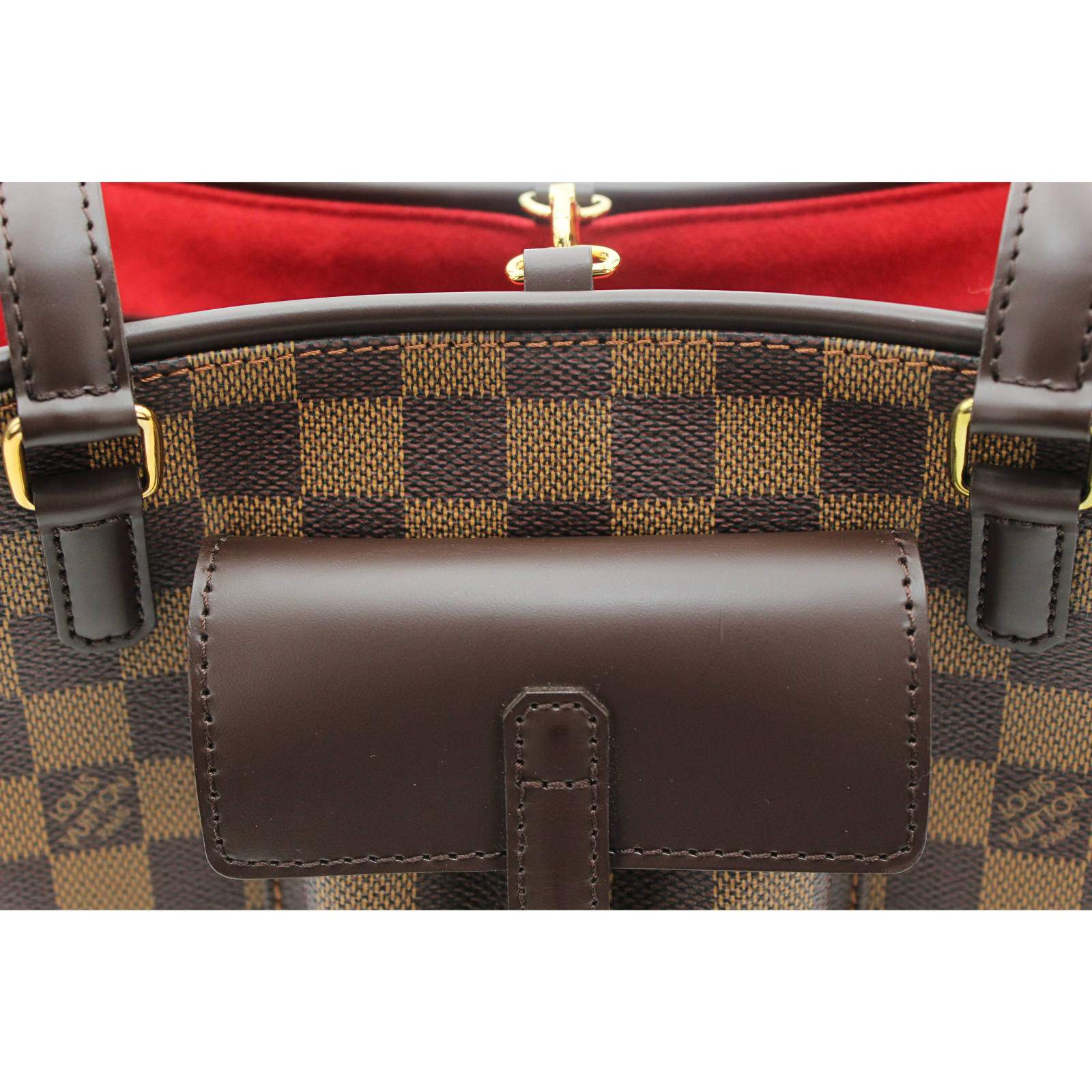 Manosque PM Damier Coated Canvas Ebene Tote Bag
