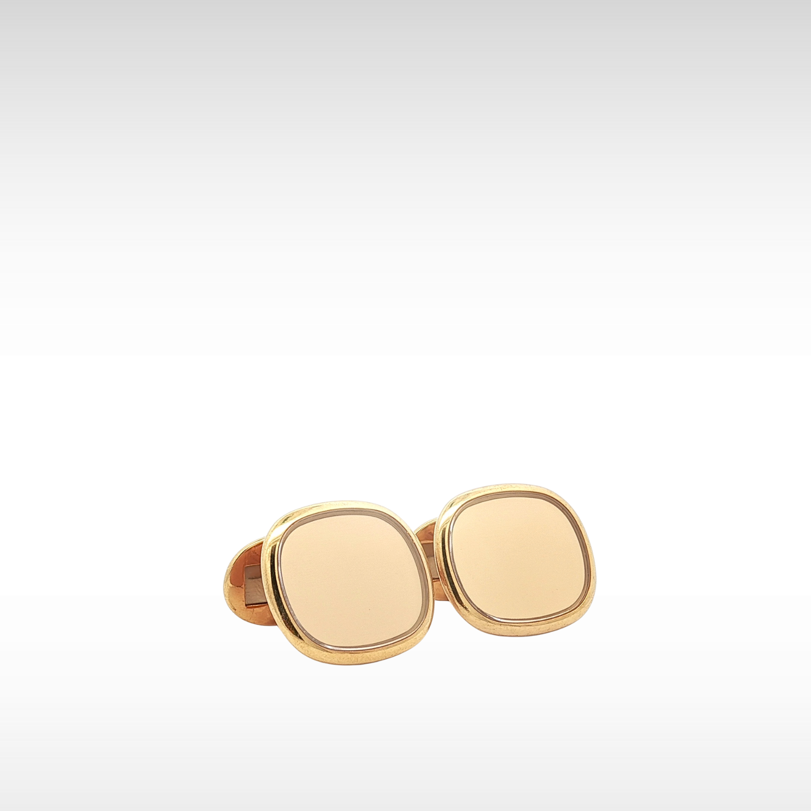 Ellipse Cufflinks Yellow Gold