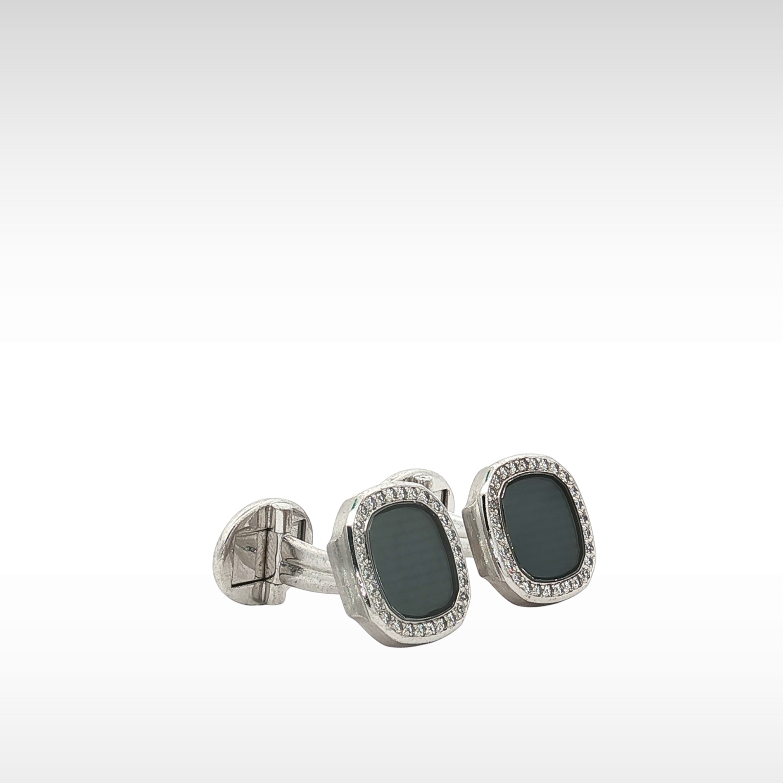 Nautilas Cufflinks White Gold