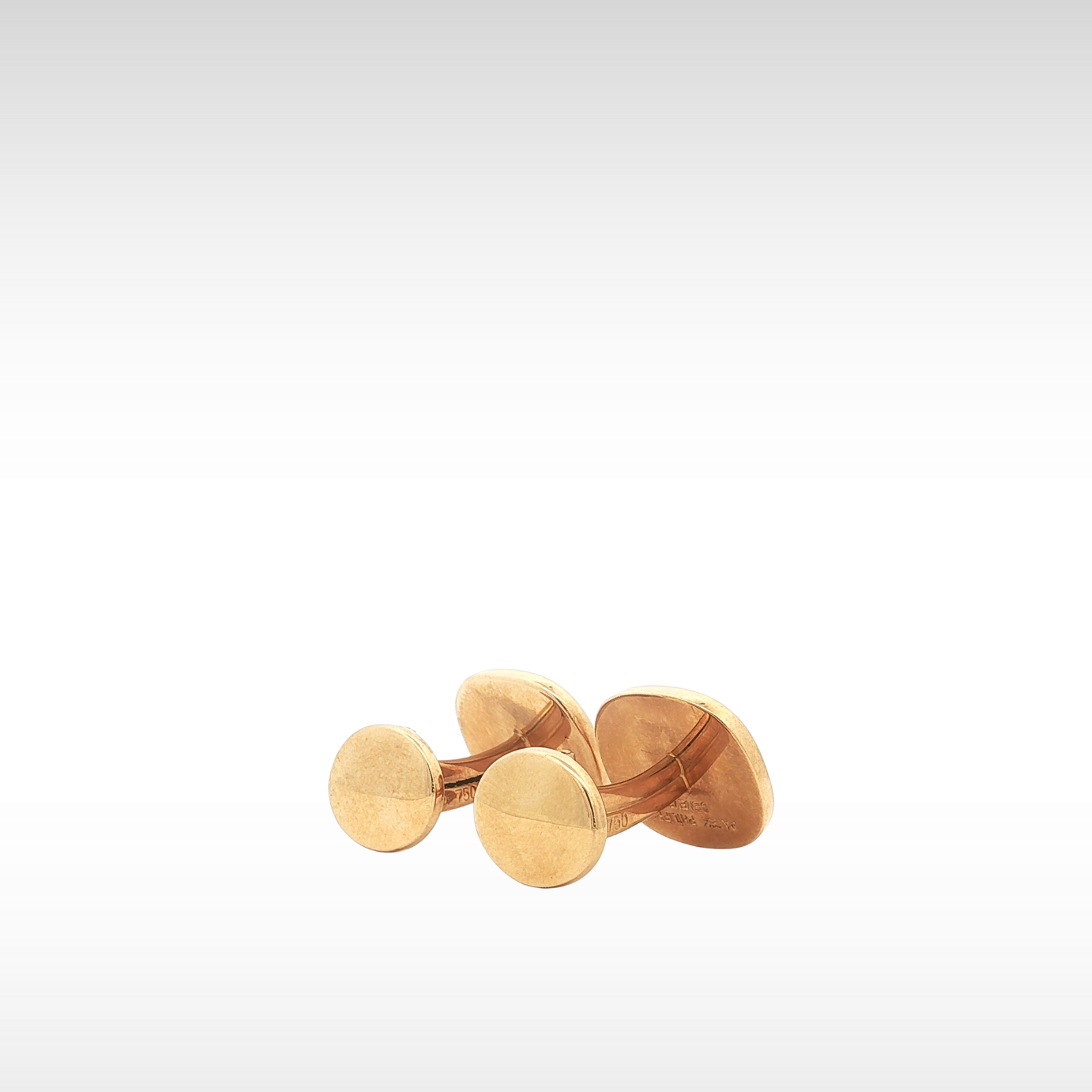 Ellipse Cufflinks & Tie Bar Yellow Gold