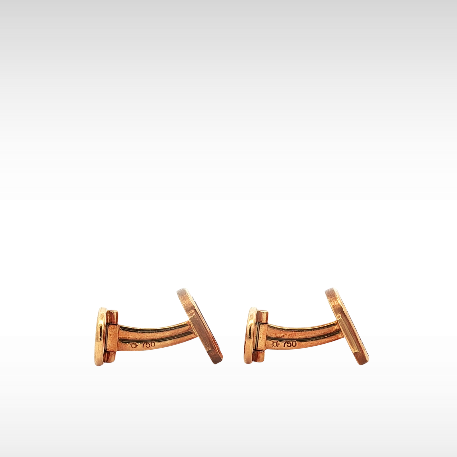 Nautilas Cufflinks & Tie Bar Yellow Gold