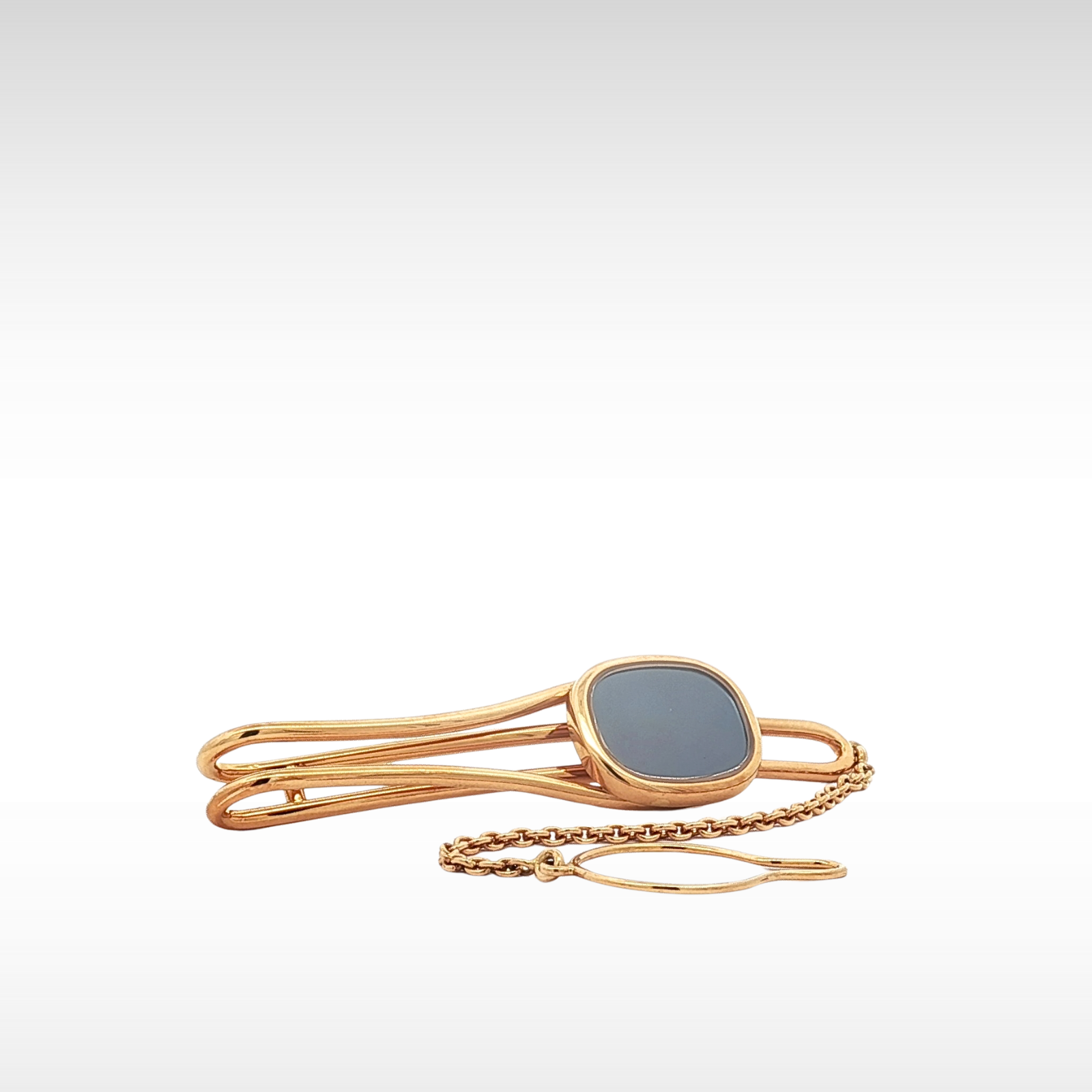Ellipse Cufflinks & Tie Bar Yellow Gold