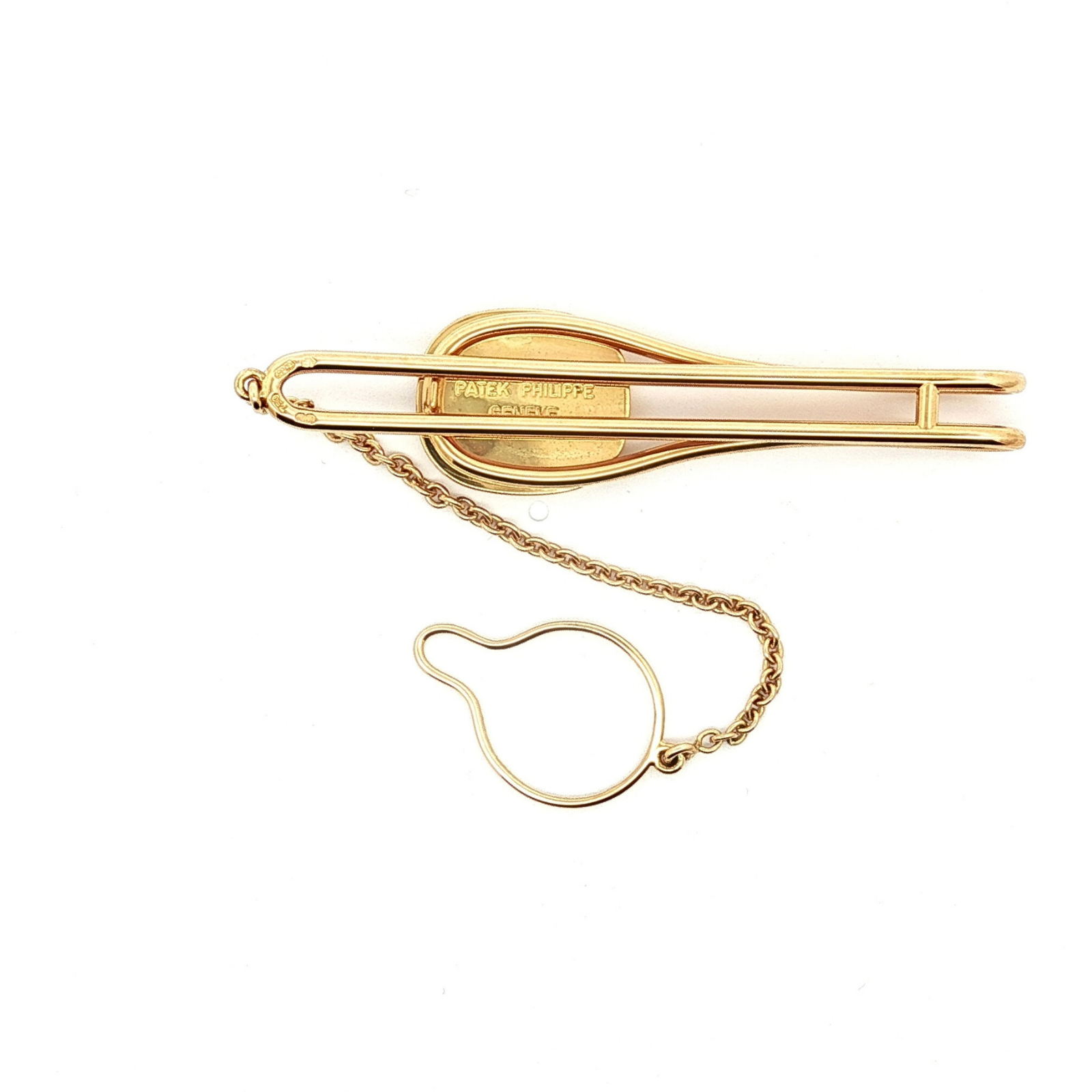 Ellipse Cufflinks & Tie Bar Yellow Gold