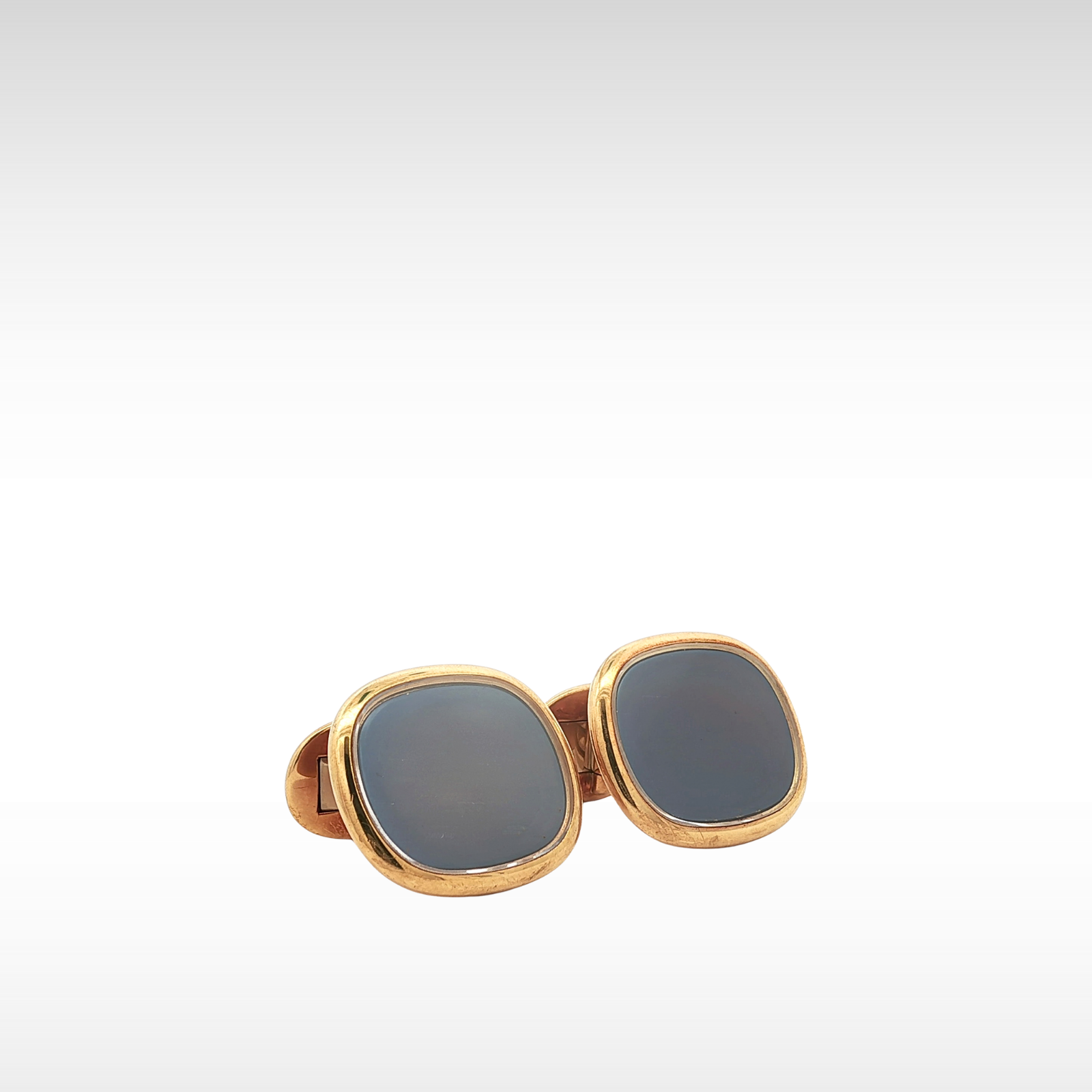 Ellipse Jumbo 9002J Cufflinks Yellow Gold