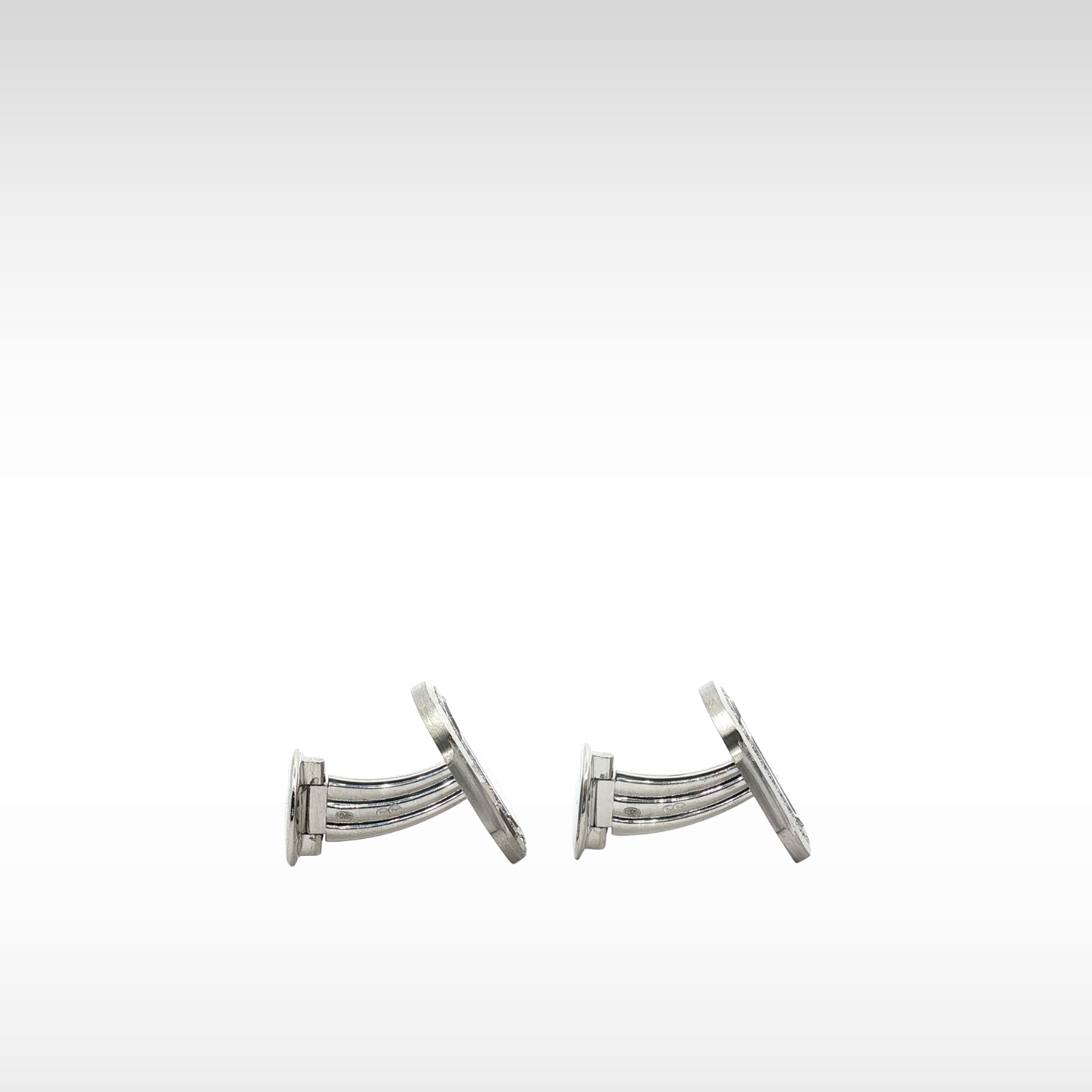 Nautilas Jumbo Cufflinks 9038 White Gold